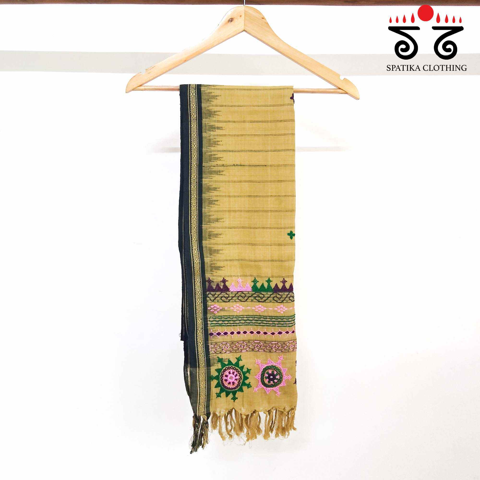 Lambani on Ponduru - Hand Embroidered Dupatta