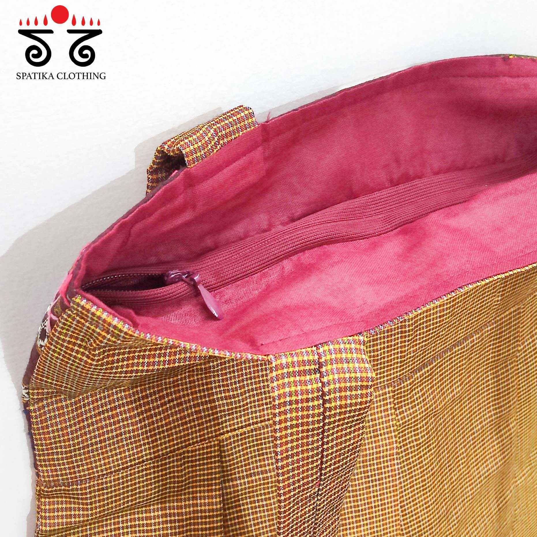 Hand Embroidered Ilkal Tote Bag