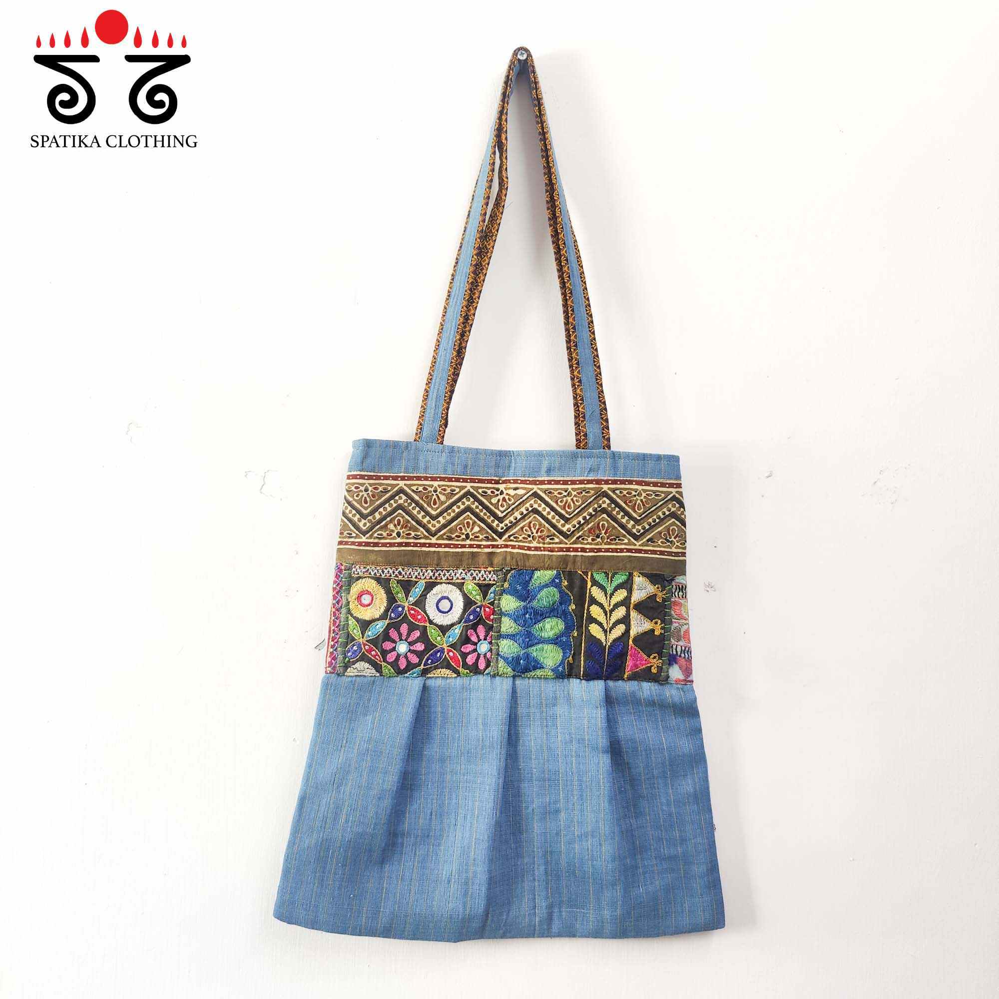 Hand Embroidered Ponduru Tote Bag