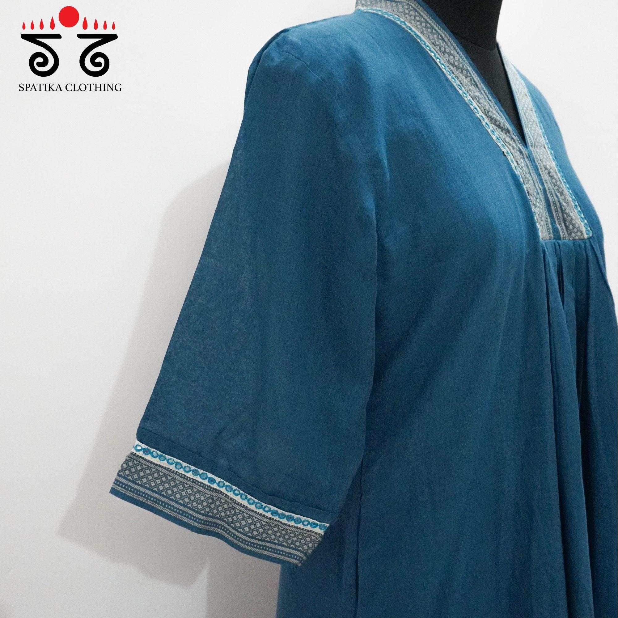 Pleated Mangalagiri Kurta