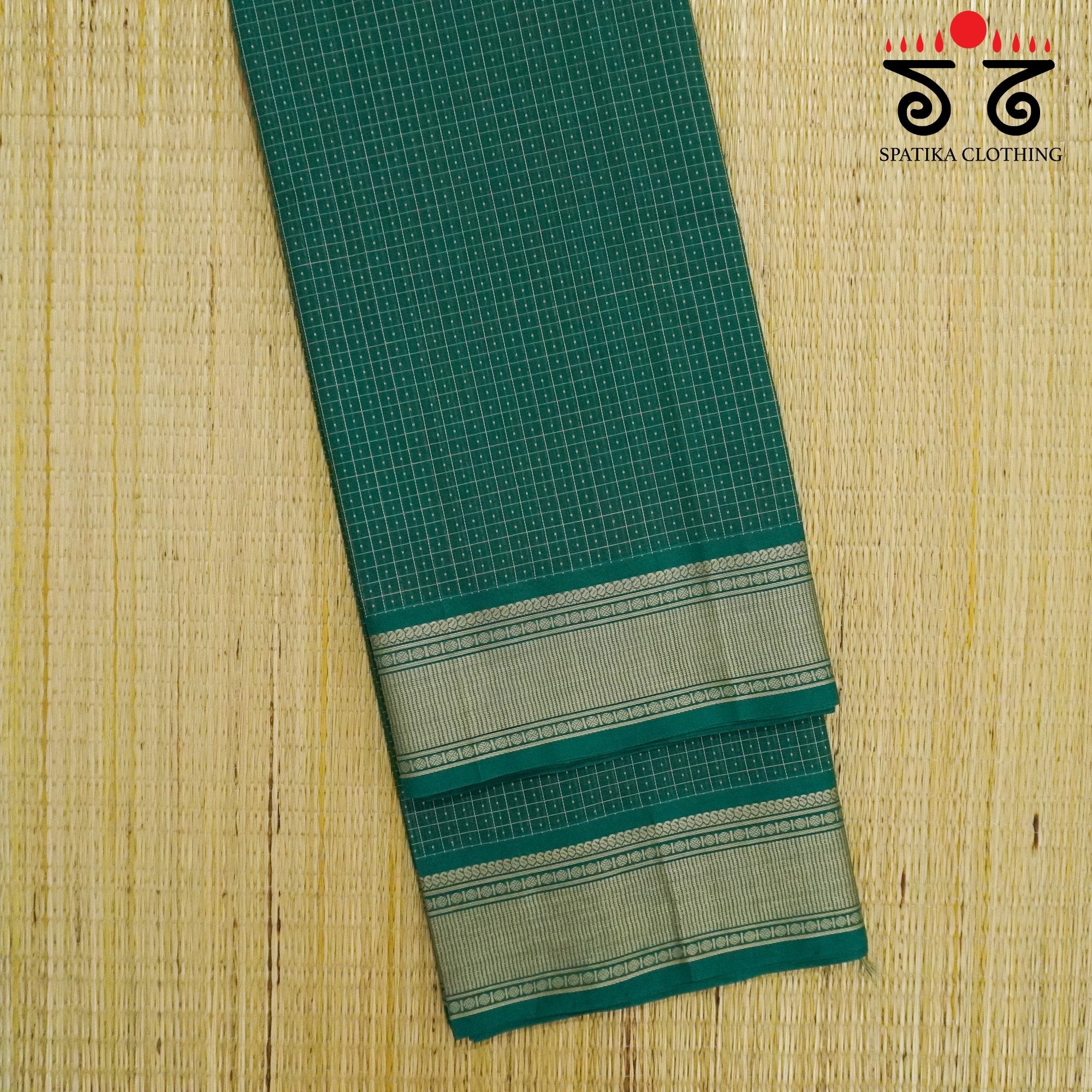 Green Kanchi Cotton Saree