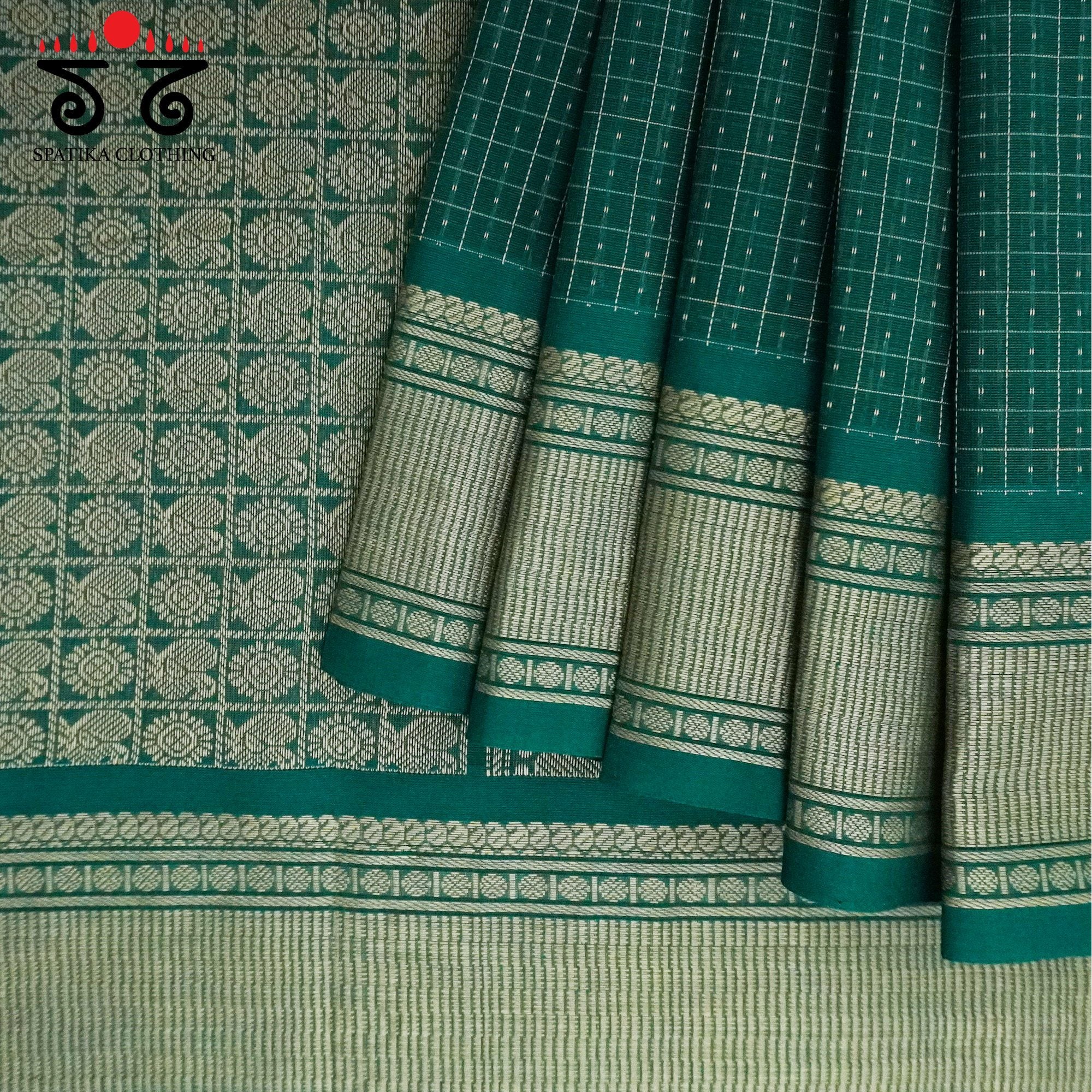 Green Kanchi Cotton Saree