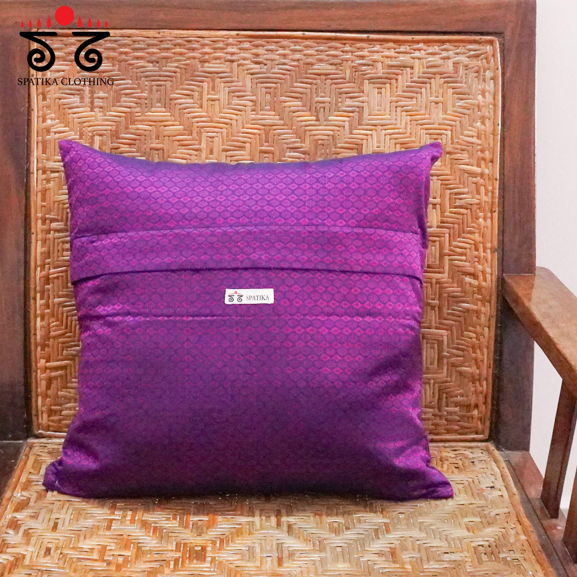 Green Lambani Hand Embroidered Cushion Cover