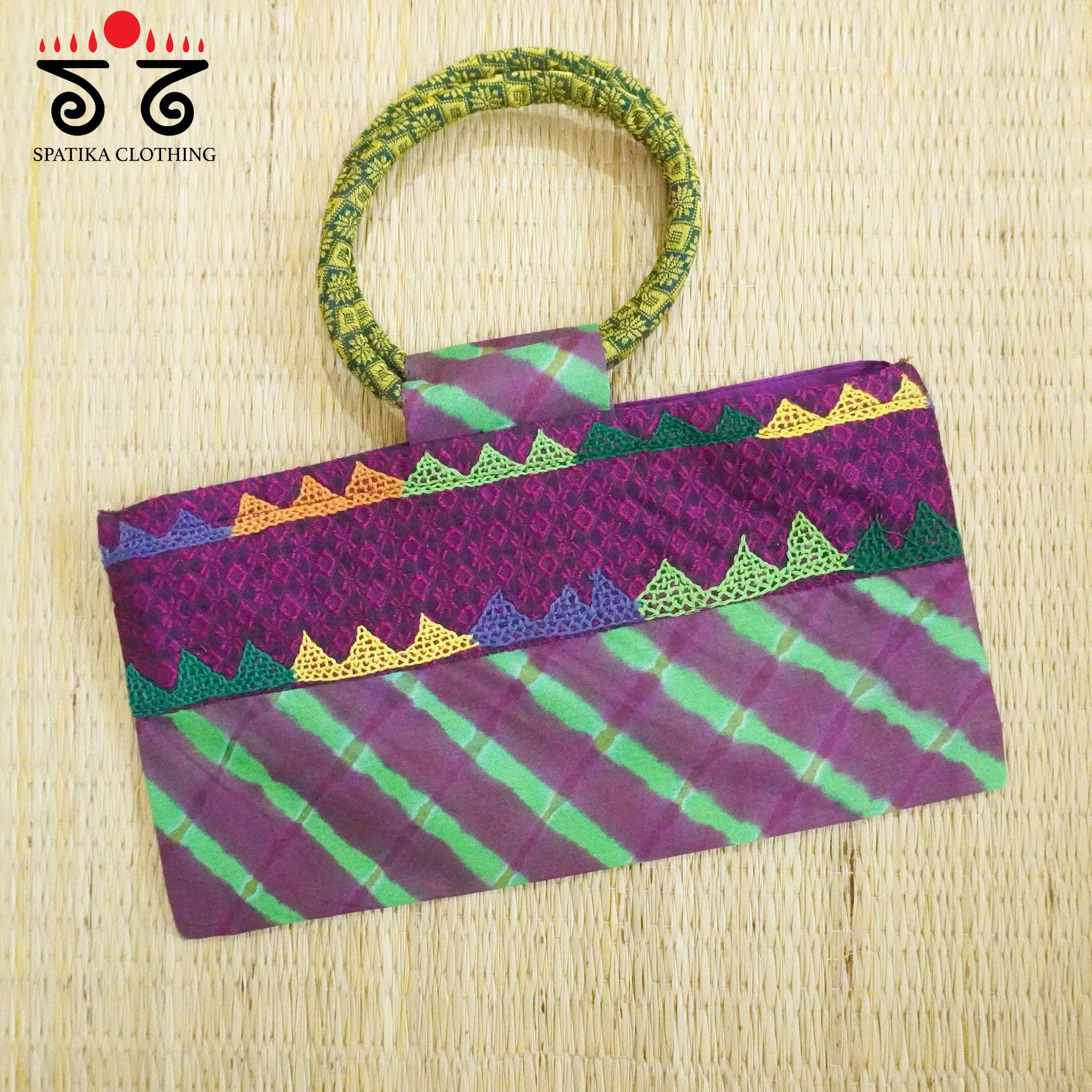 Purple Lambani Hand Embroidered Purse