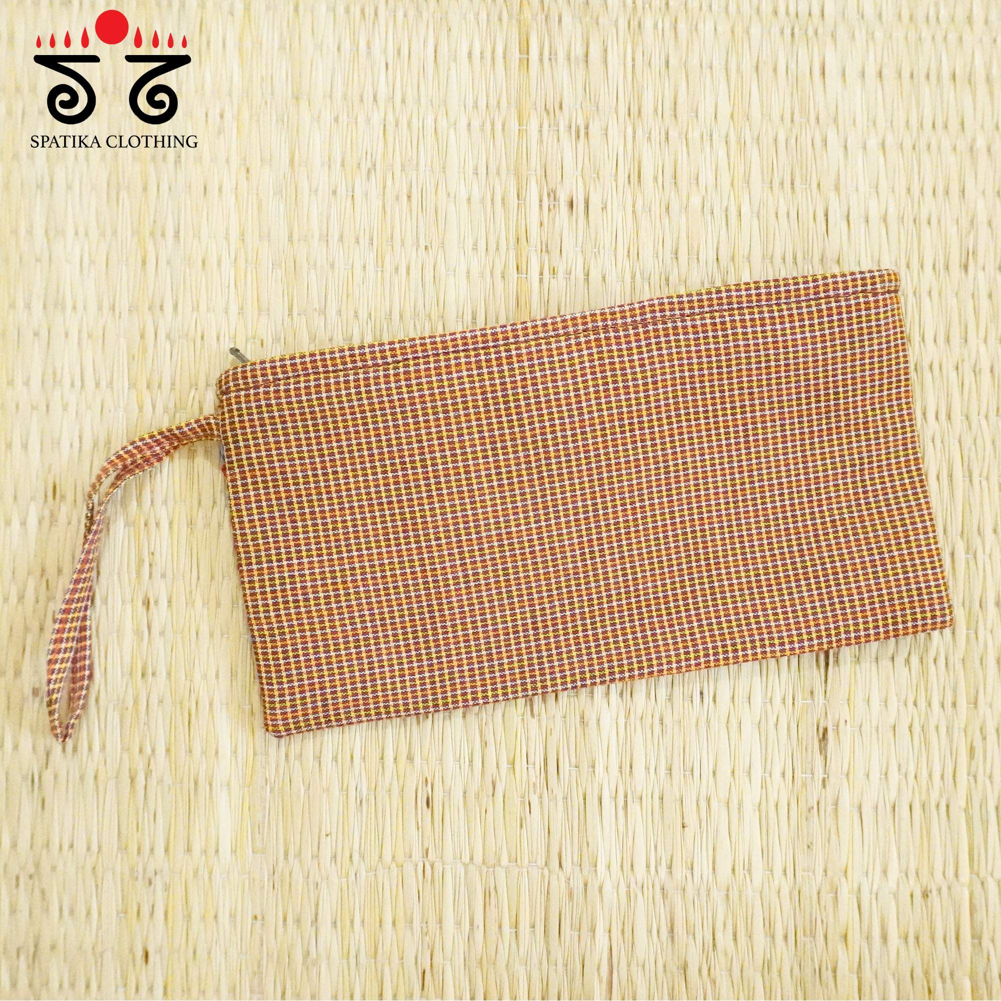 Brown Lambani Hand Embroidered Purse