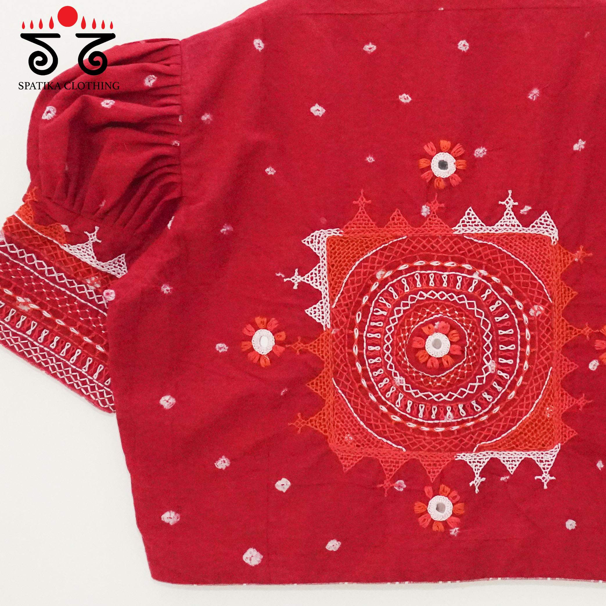 Red Lambani - Bandhani blouse
