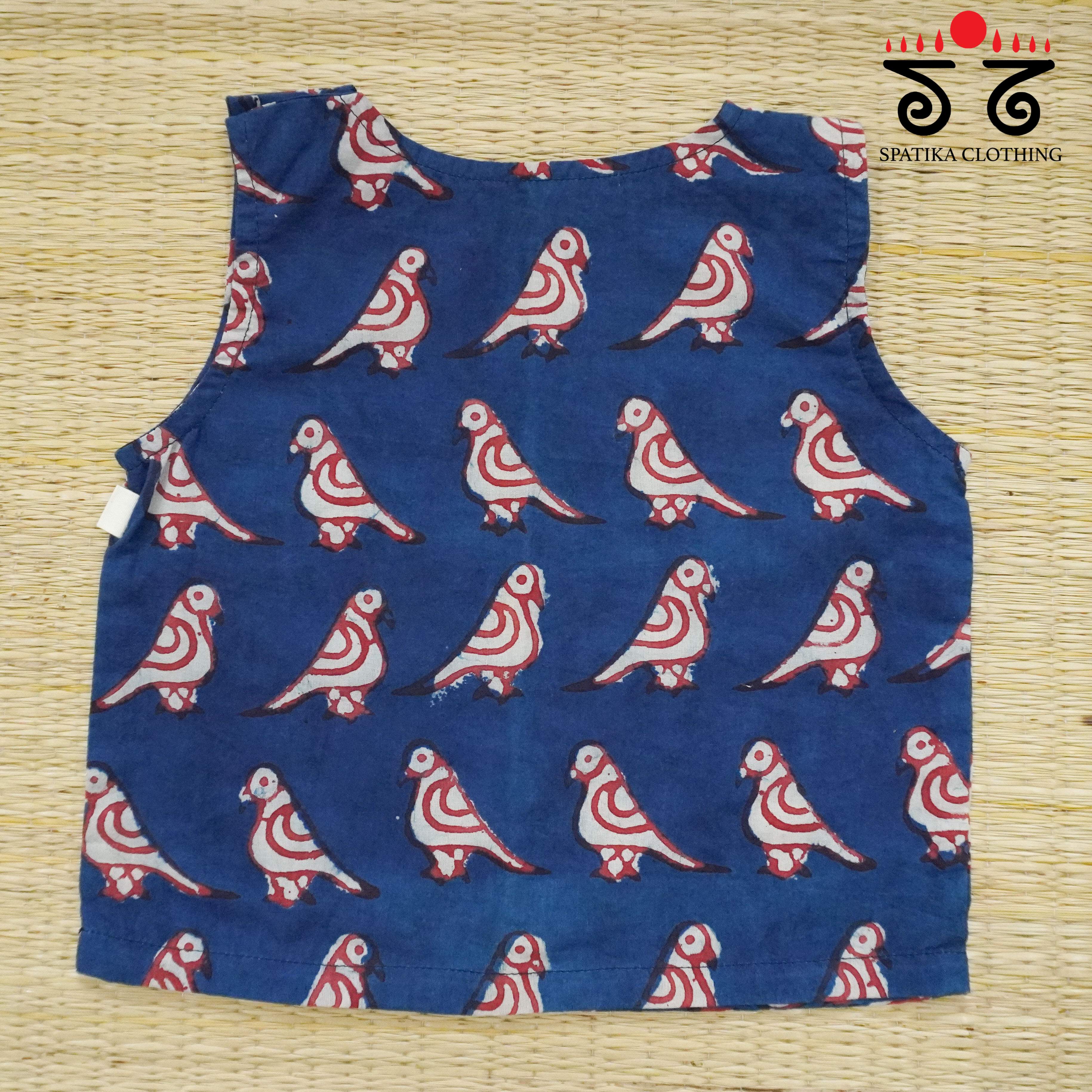 Blue Handcrafted Top for Little Girls! New