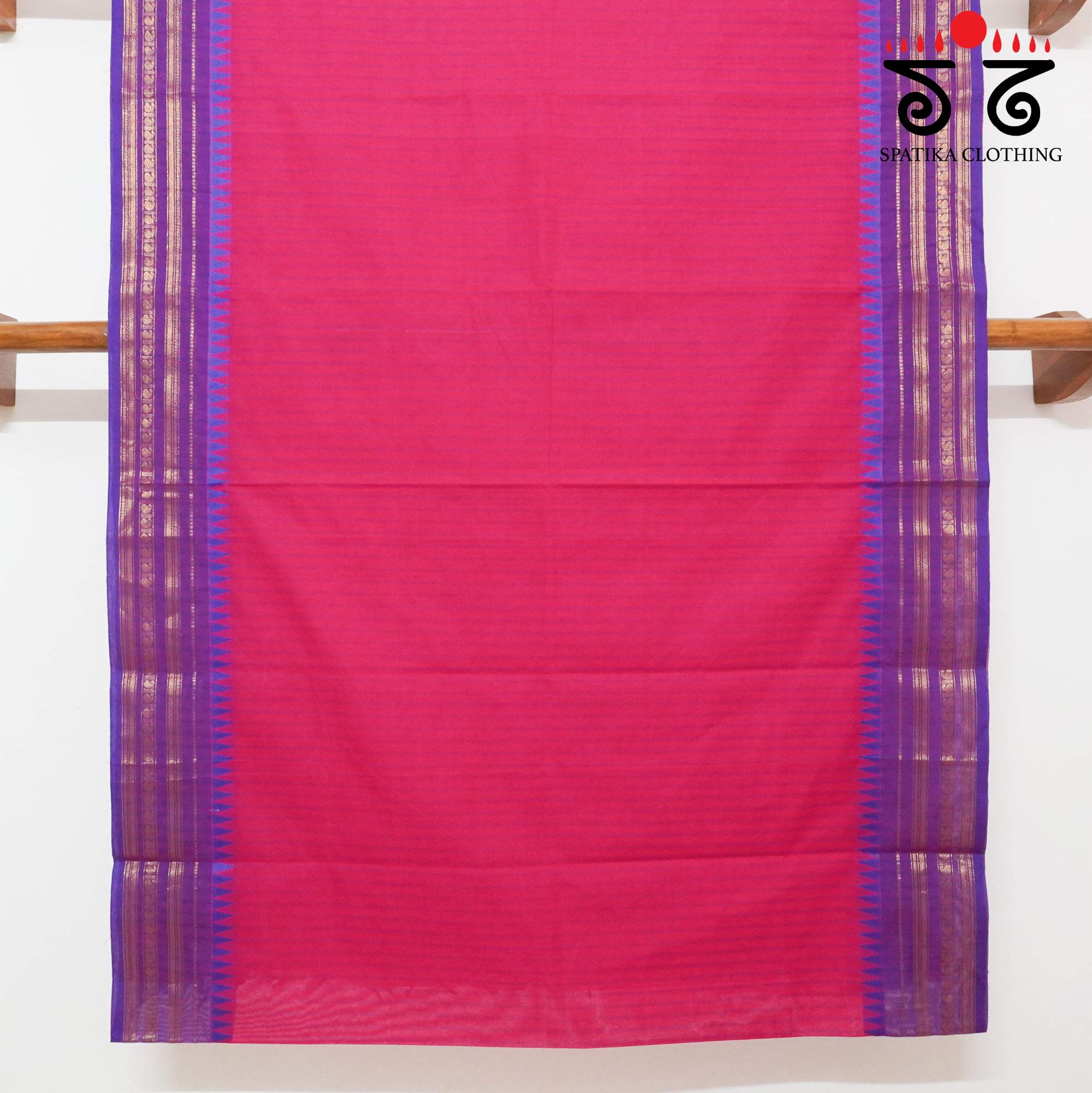 Pink Chettinad Cotton Saree