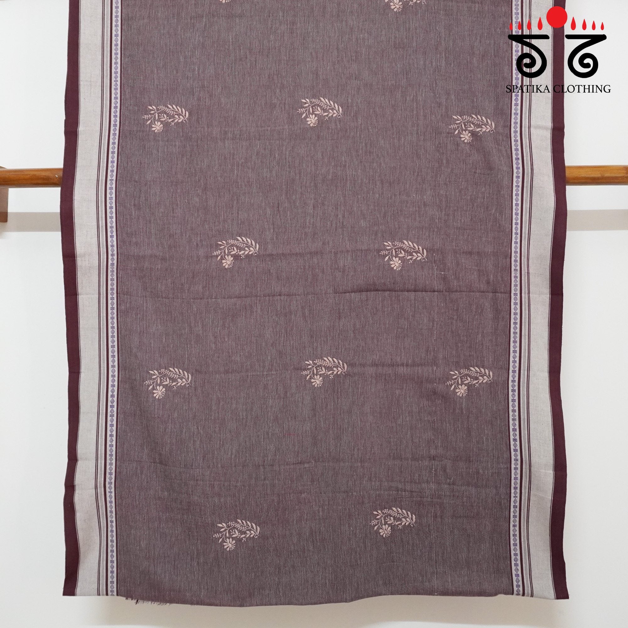 Brown Aane Hejje - Chikankari Revival Saree