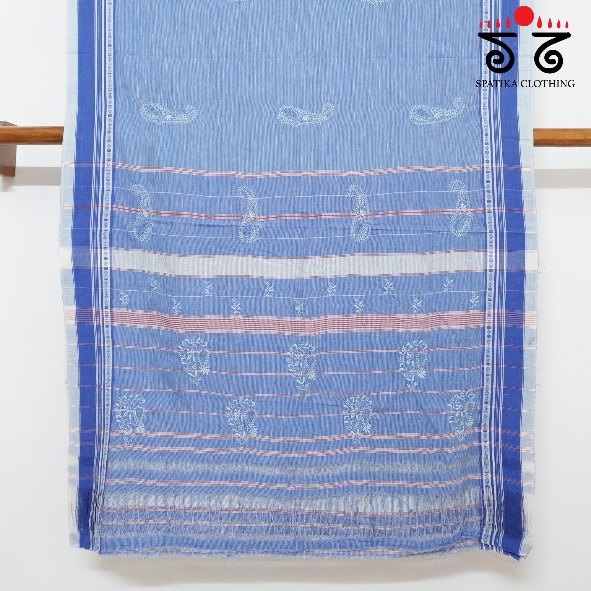 Blue Aane Hejje - Chikankari Revival Saree