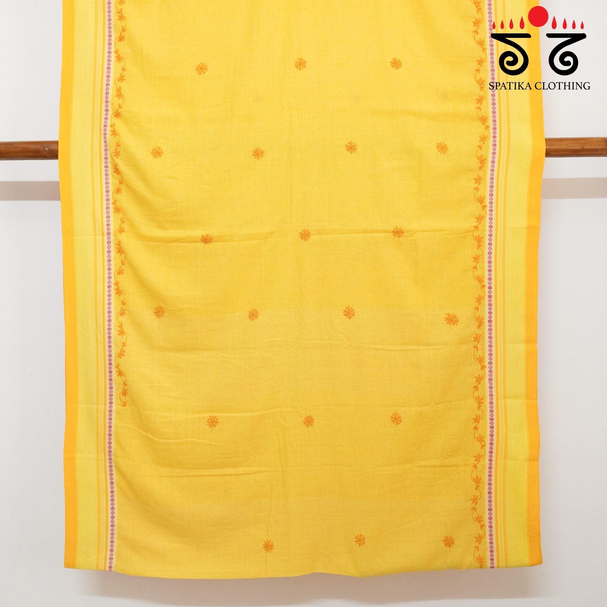 Yellow Aane Hejje - Chikankari Revival Saree