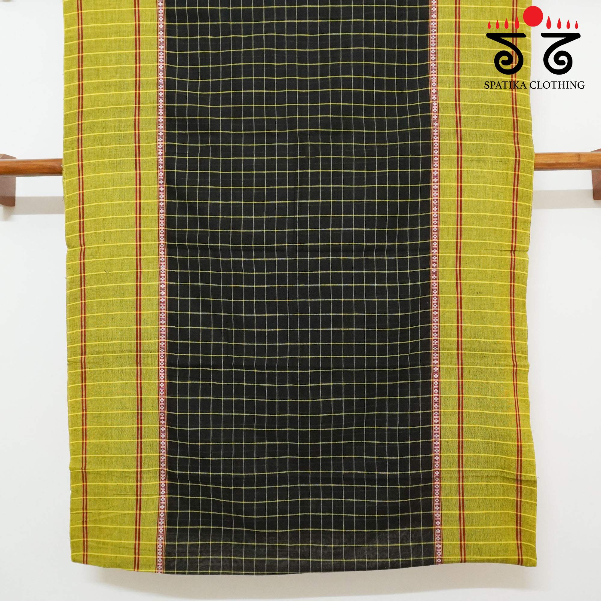 Black Chettinad Cotton Saree