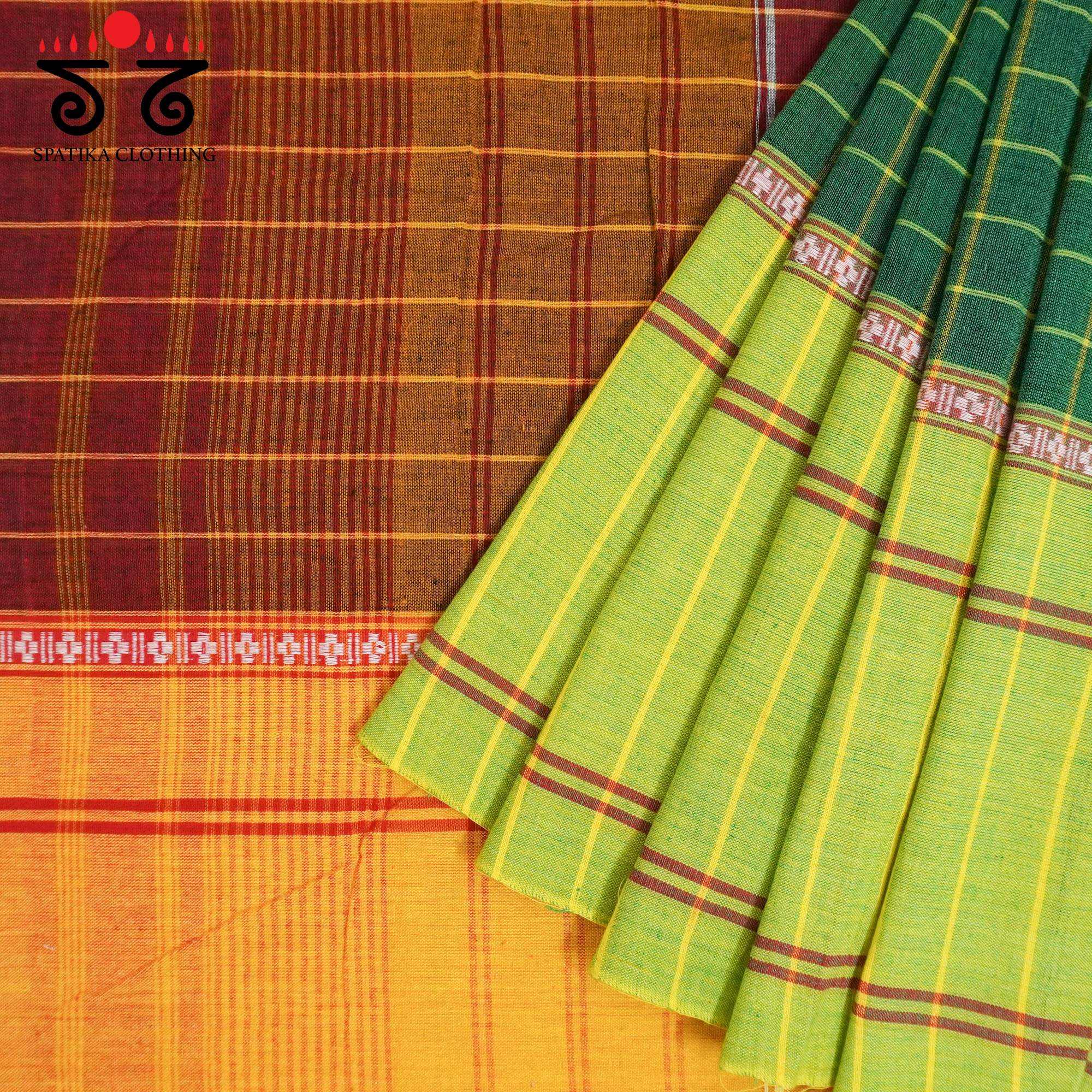 Green Chettinad Cotton Saree