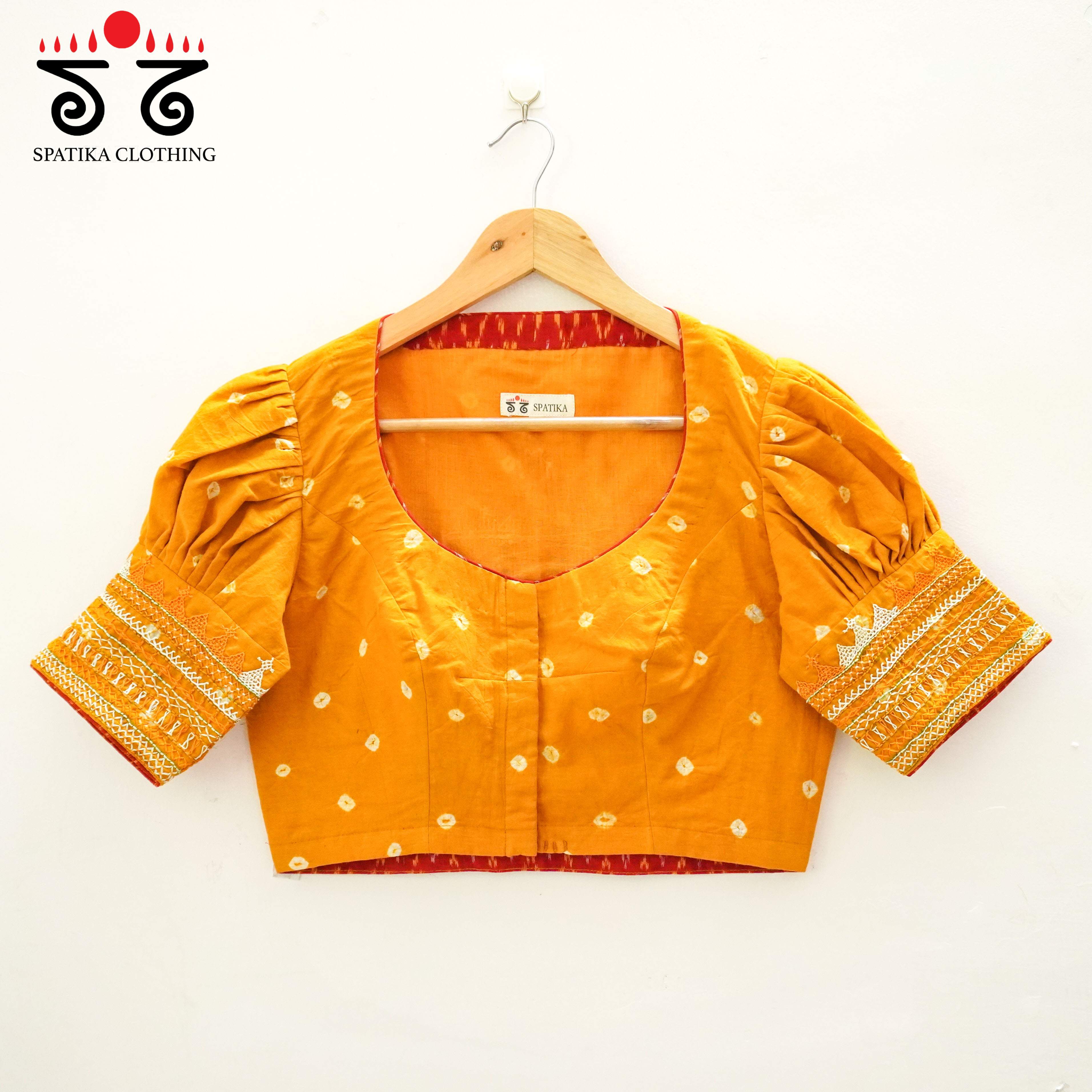 Orange Lambani - Bandhani blouse