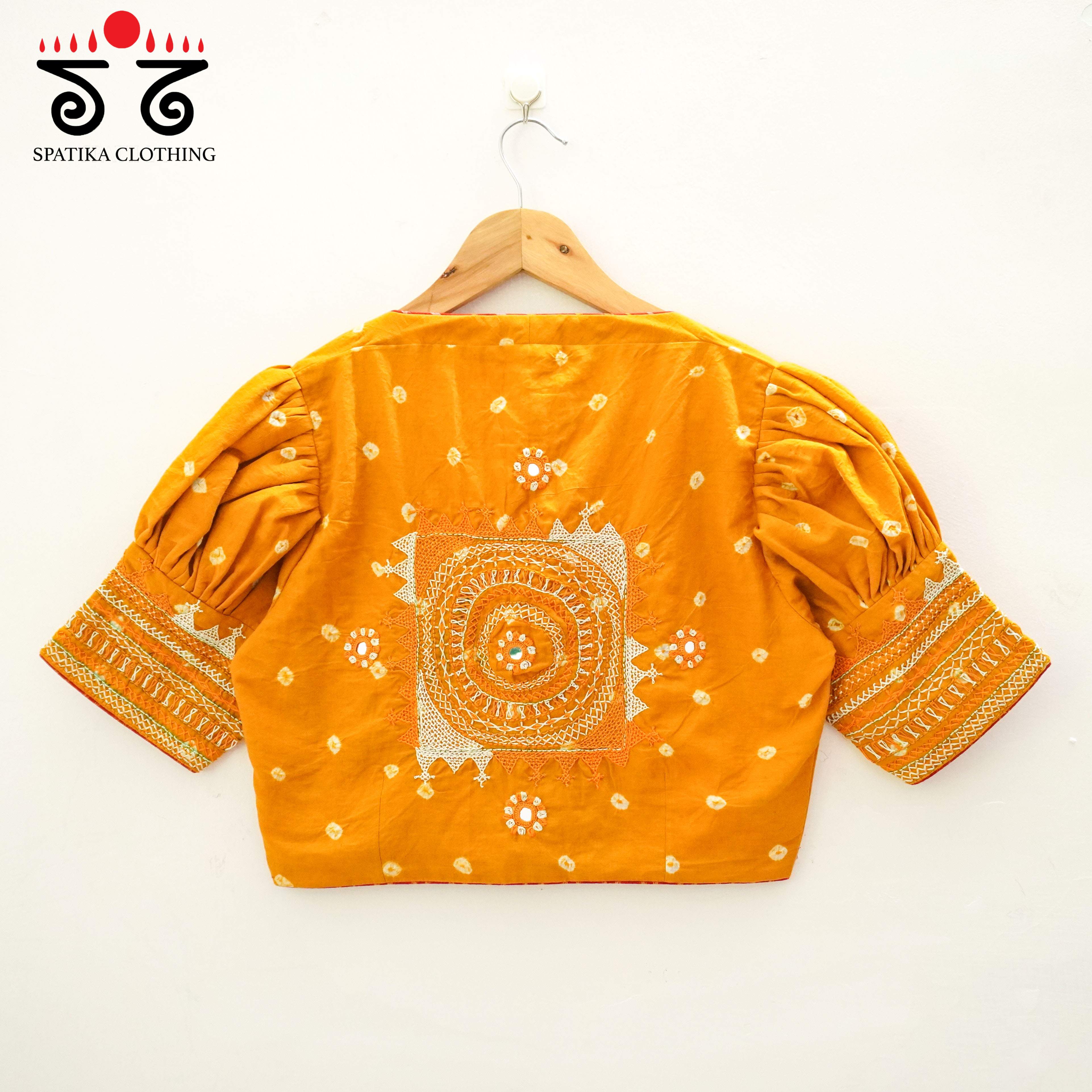 Orange Lambani - Bandhani blouse