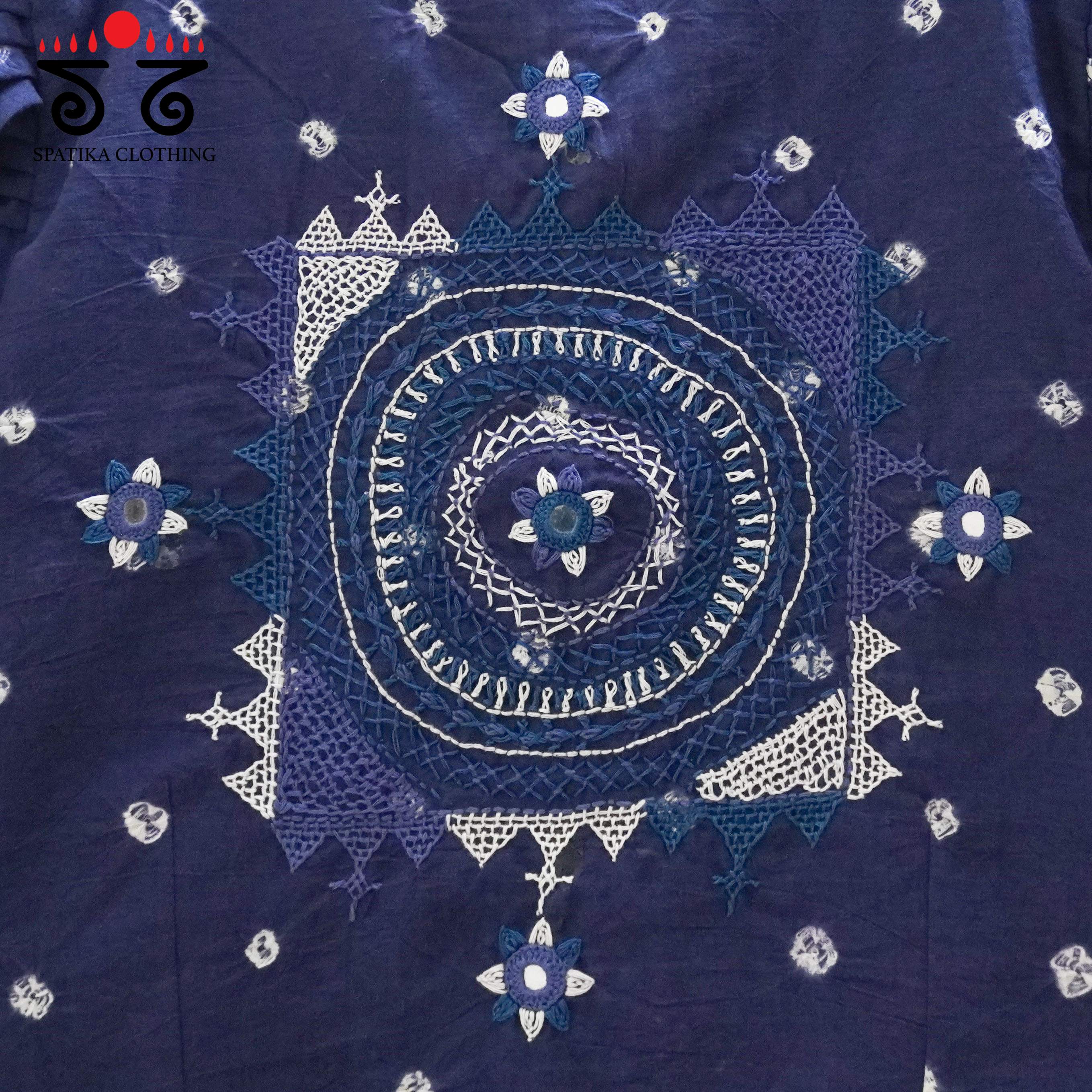 Blue Lambani - Bandhani blouse