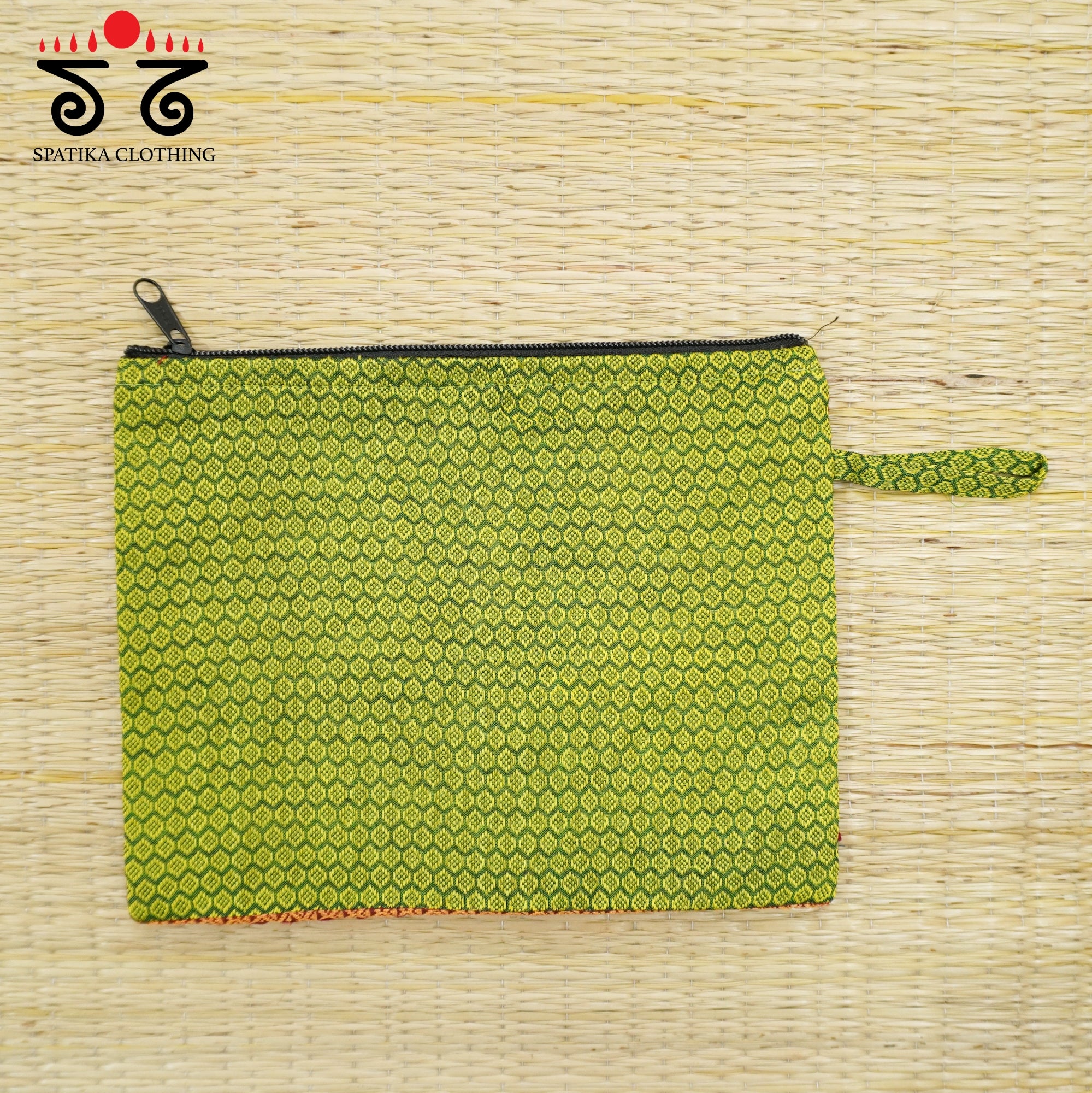 Orange Lambani Hand Embroidered Purse