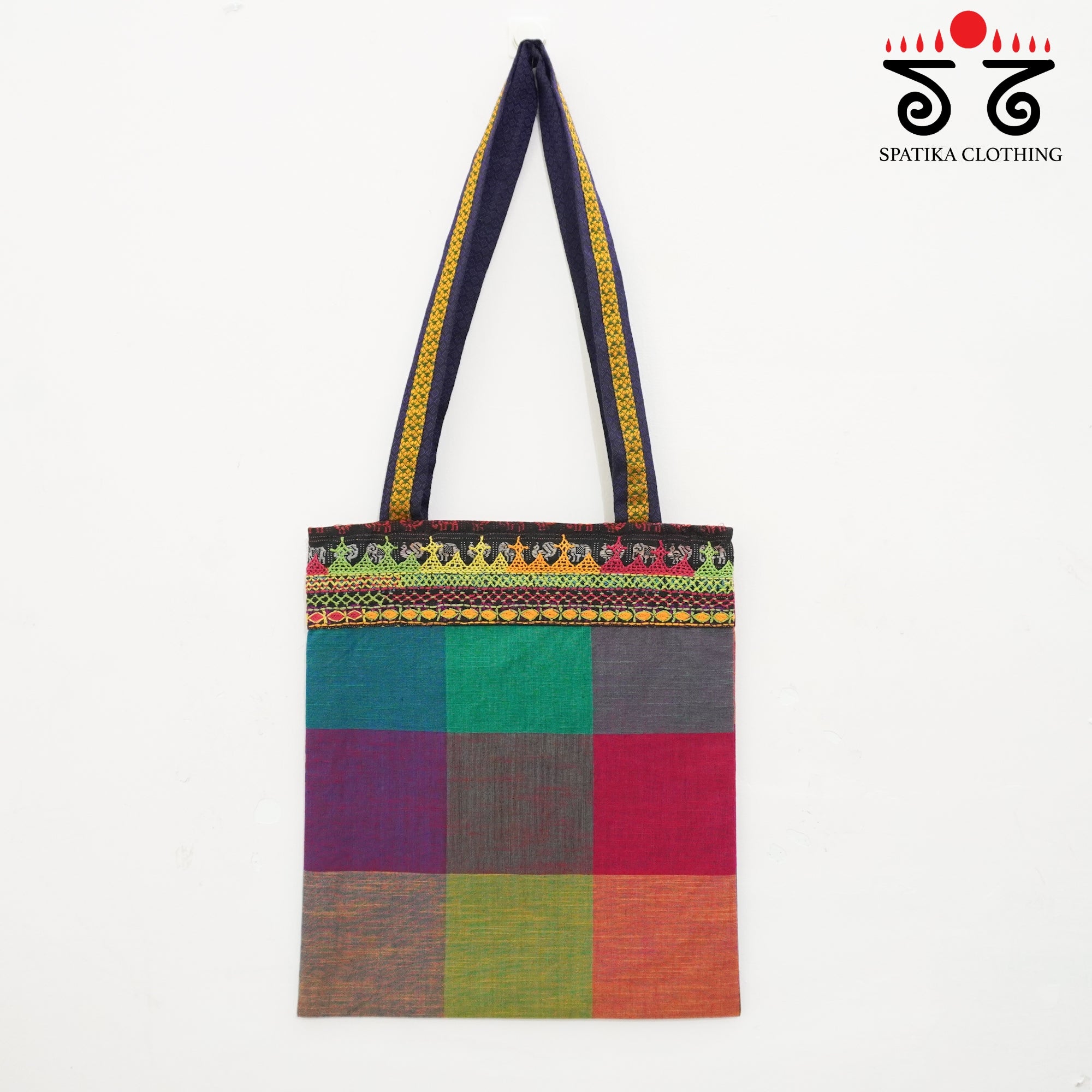Multi Lambani Hand Embroidered Hand Bag