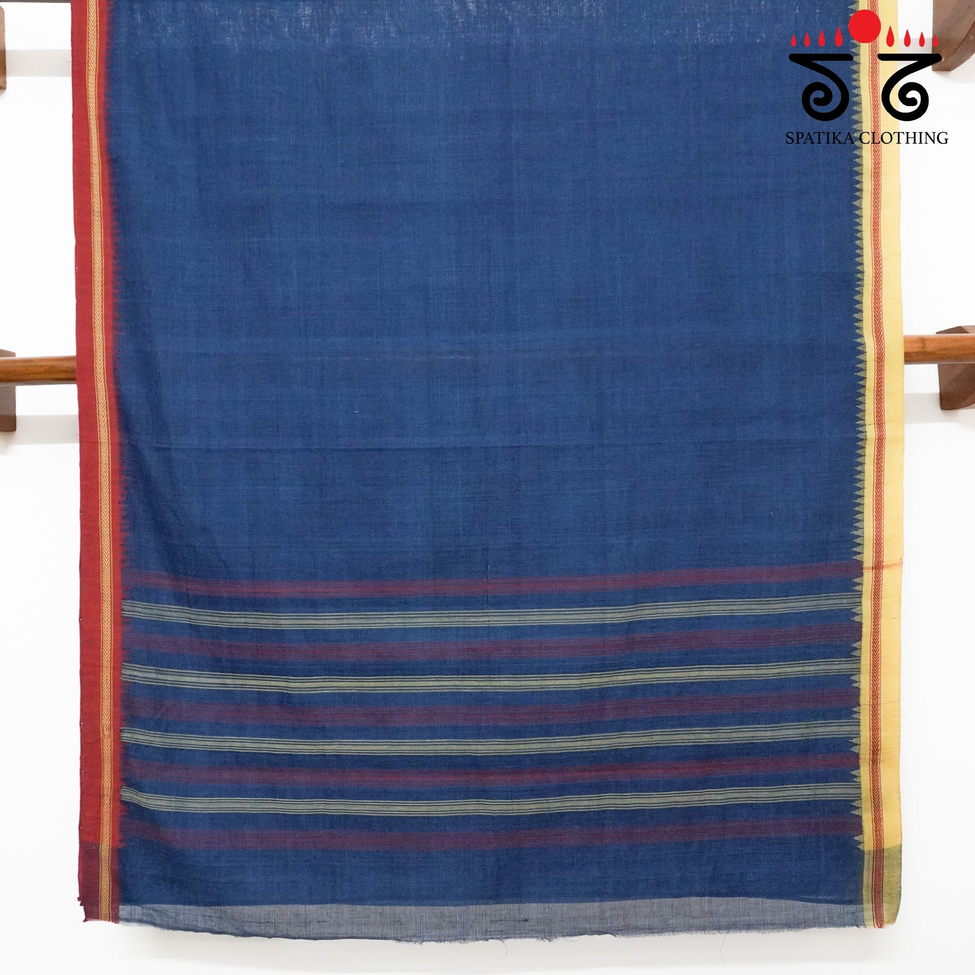 Blue Ponduru Handspun Cotton Saree