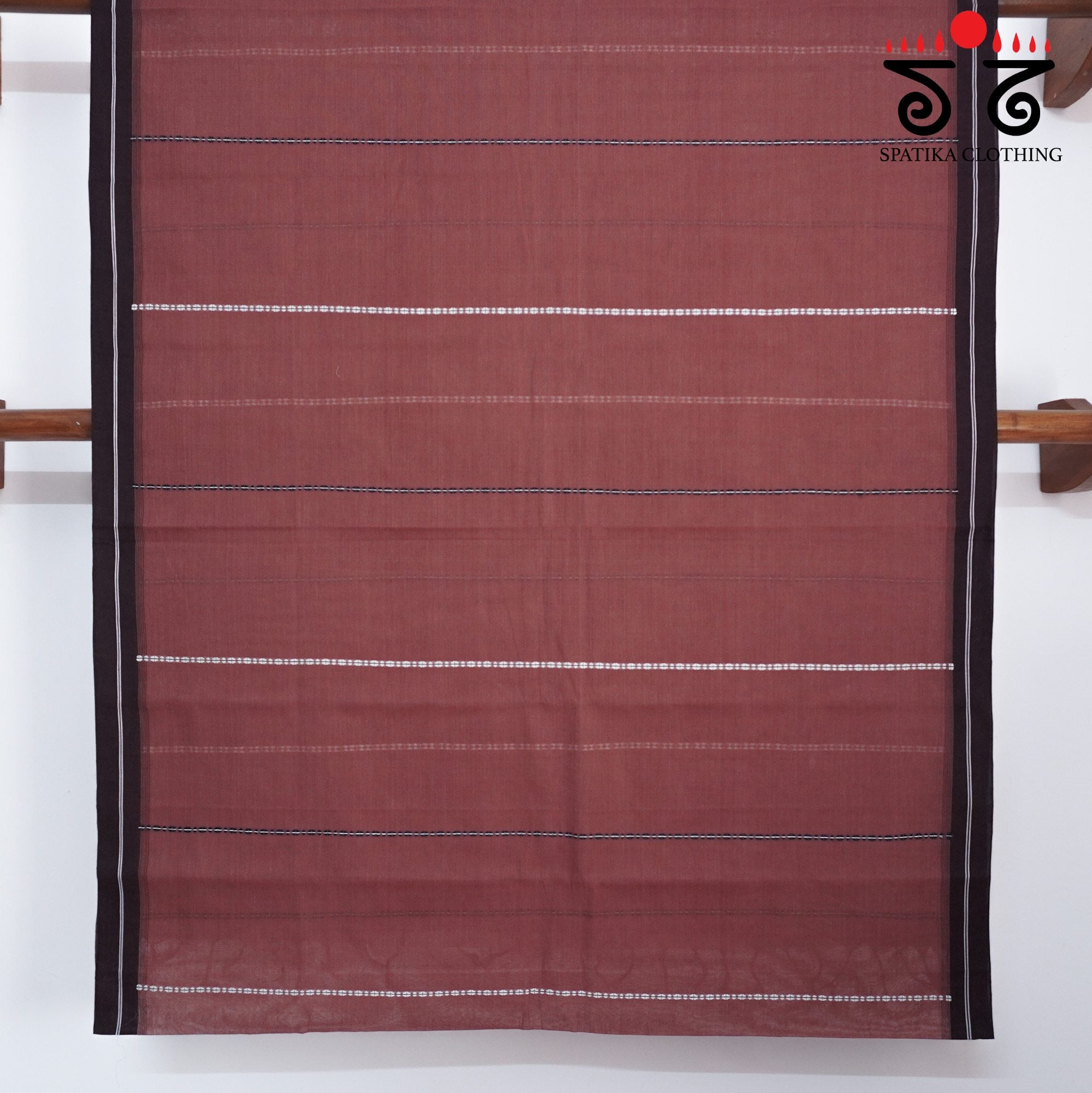 Begampur - Rust Brown Handwoven Cotton Saree New!