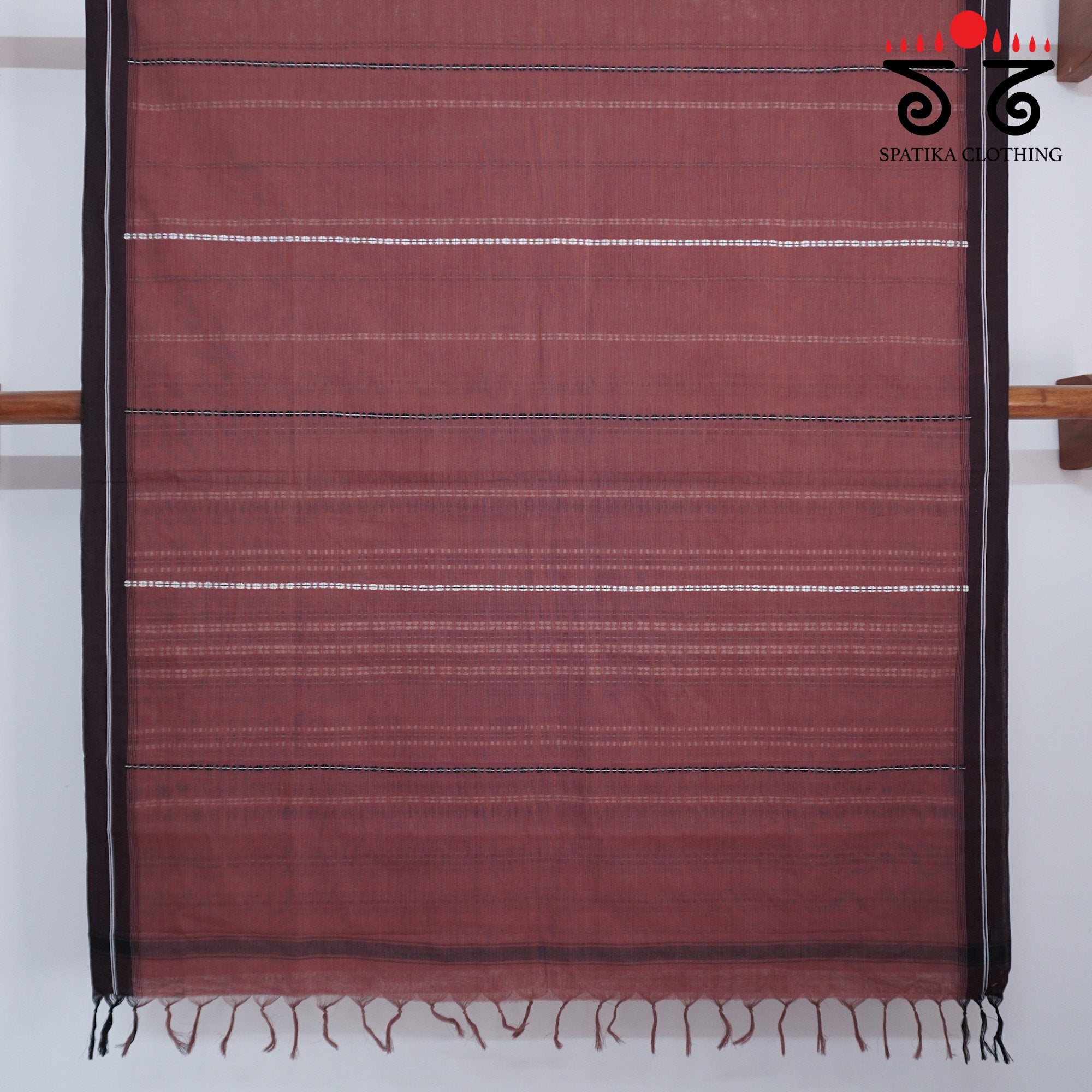 Begampur - Rust Brown Handwoven Cotton Saree New!