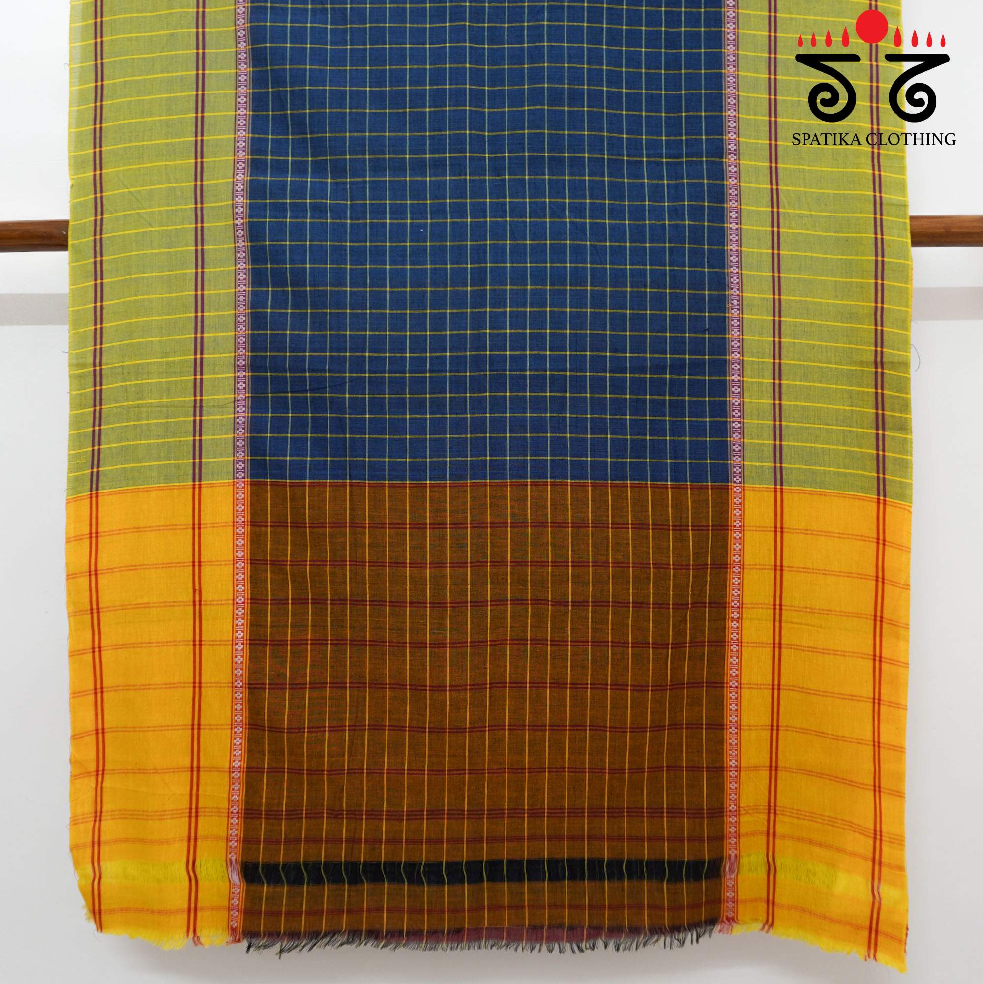 Blue Chettinad Cotton Saree