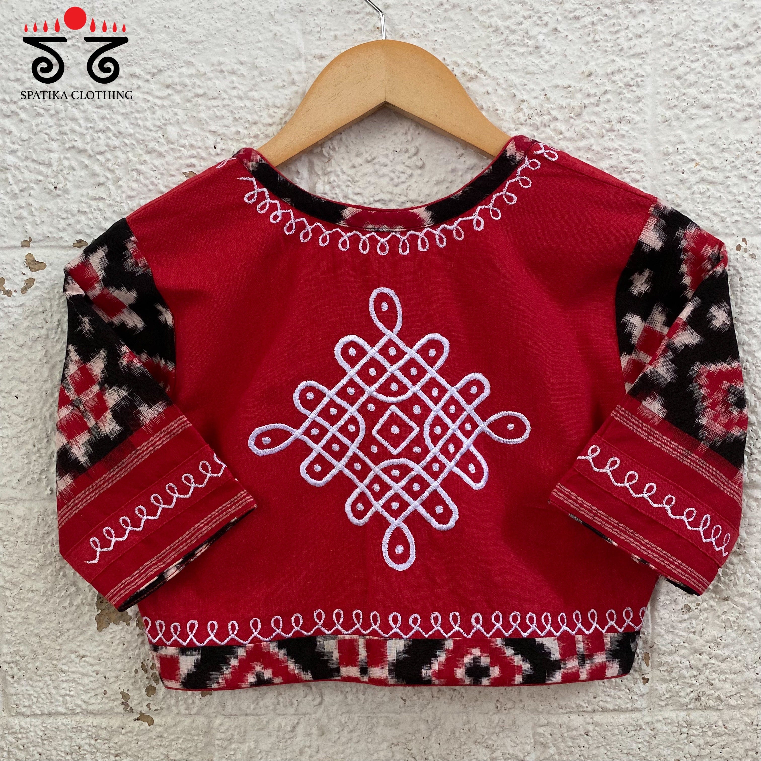 Telia Rumal - Kolam Blouse
