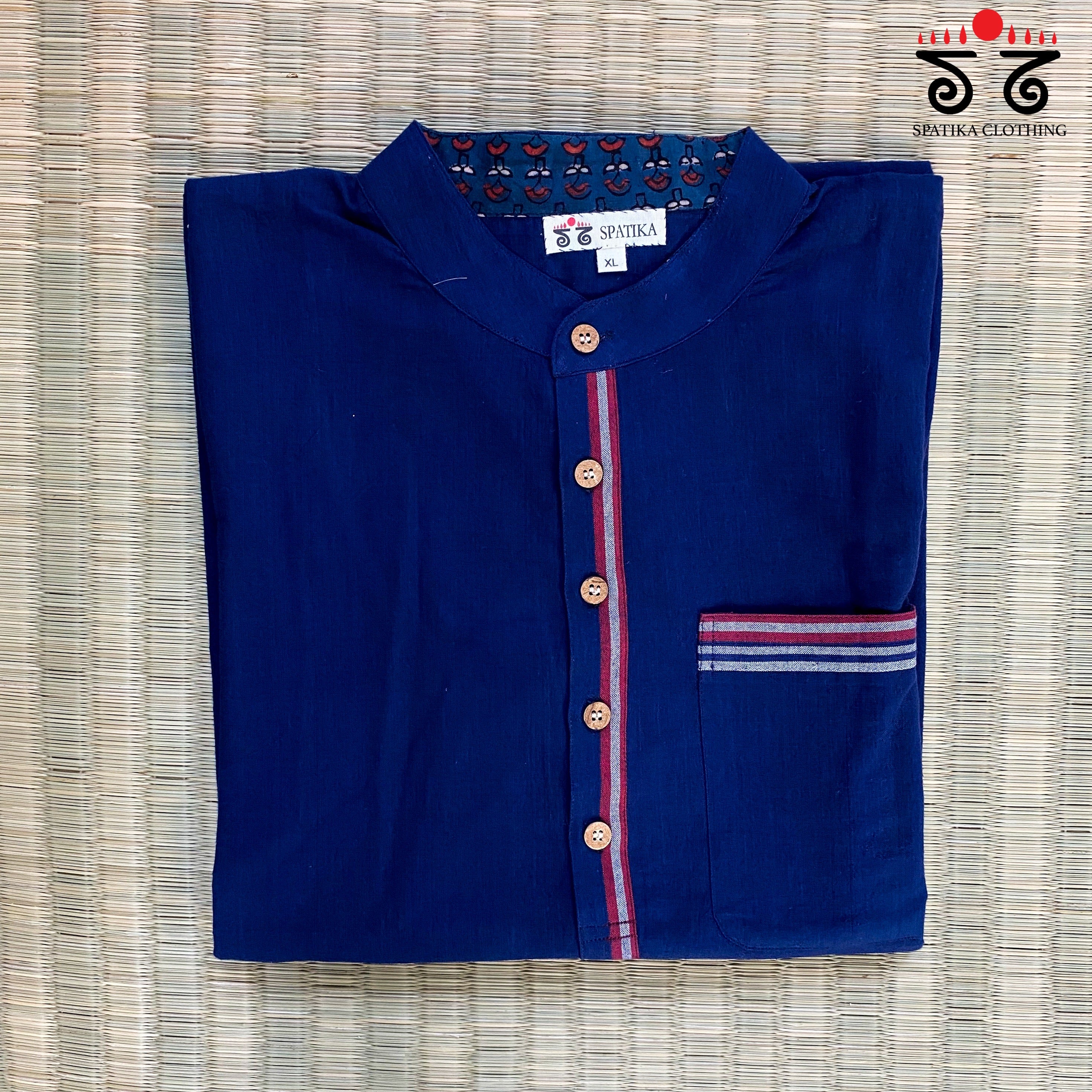 Men's Handwoven Cotton Long Kurta