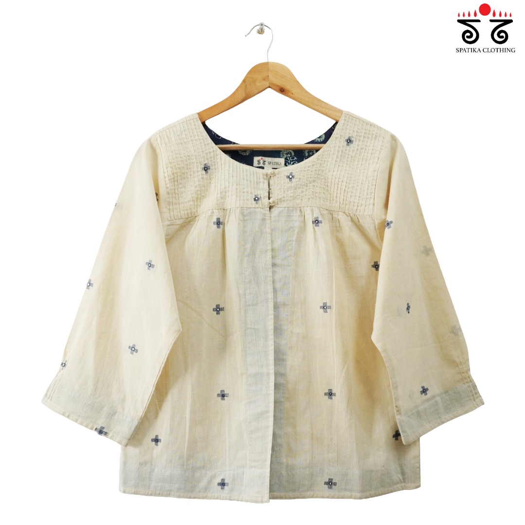 Handwoven Jamdhani Overlay