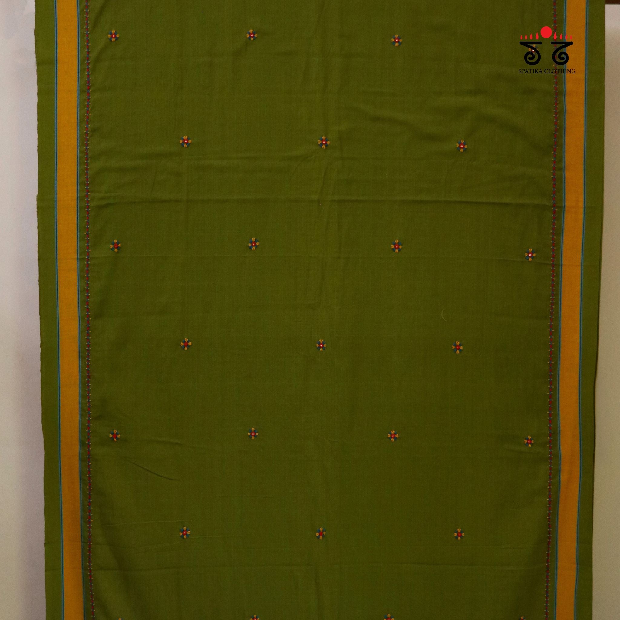 Ilkal Handembroidered Cotton Saree