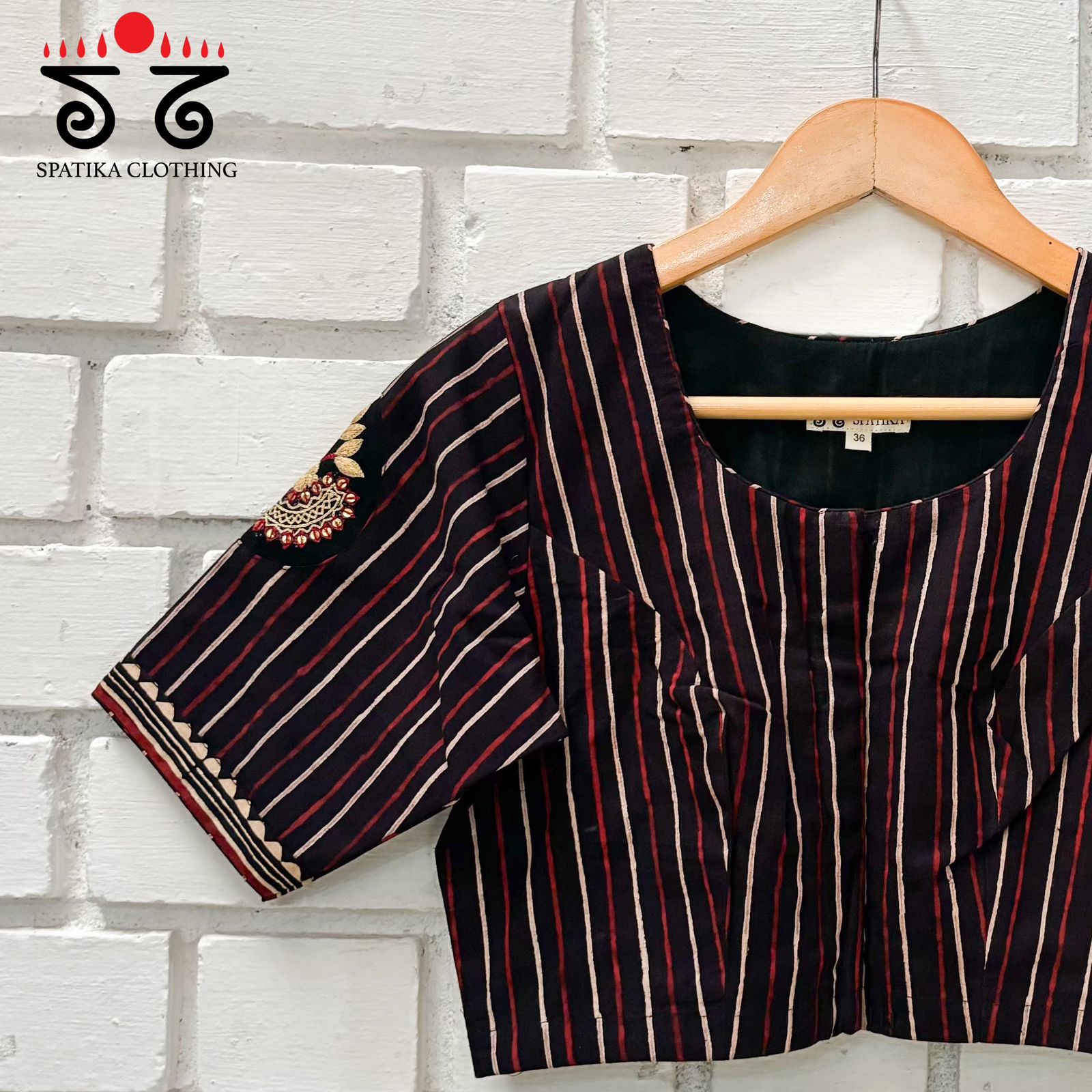 The Inlay & Yoke - Handcrafted Blouse in Natural Dyes