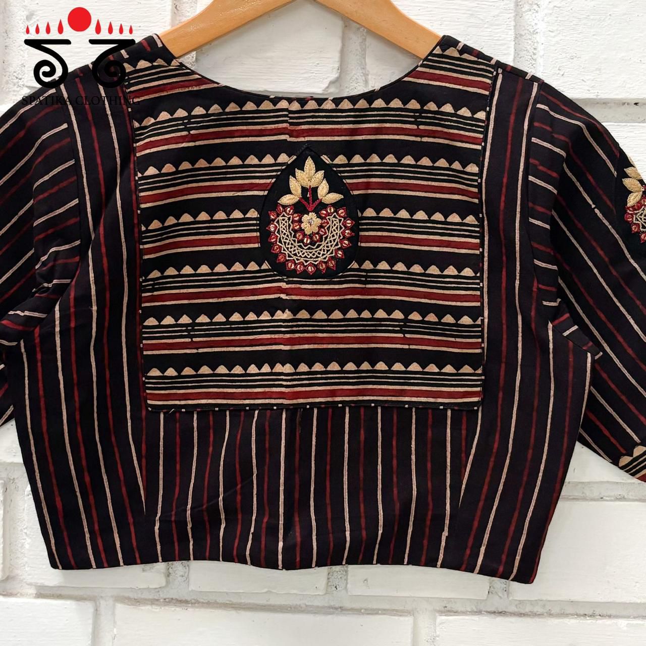 The Inlay & Yoke - Handcrafted Blouse in Natural Dyes