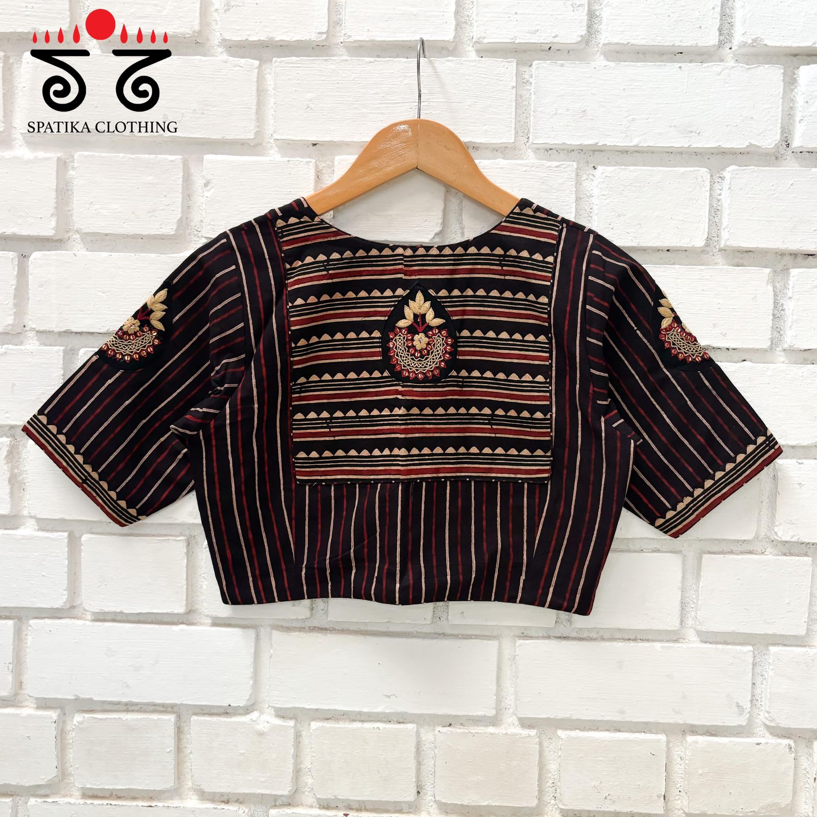 The Inlay & Yoke - Handcrafted Blouse in Natural Dyes