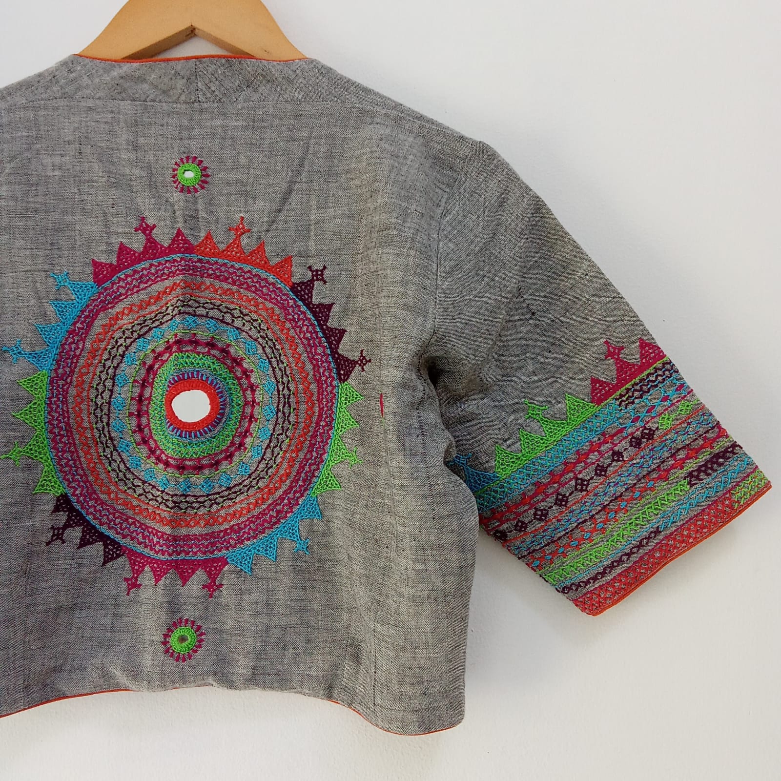 The Lambani Blouse - Grey