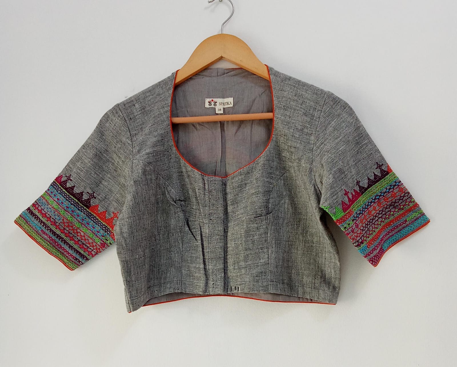 The Lambani Blouse - Grey