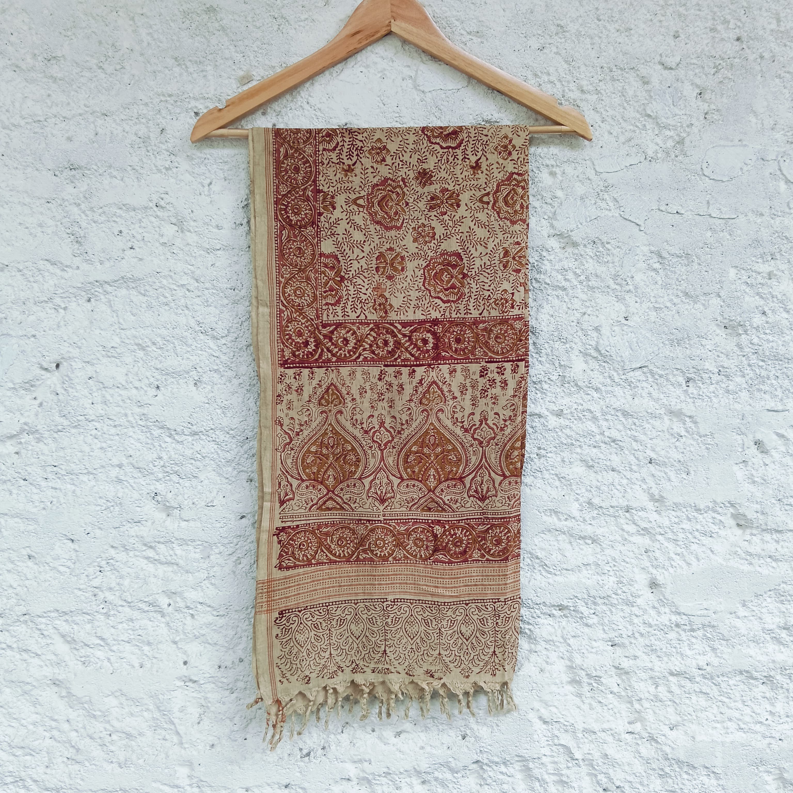 Kalamkari Hand Block Printed Stole - New!