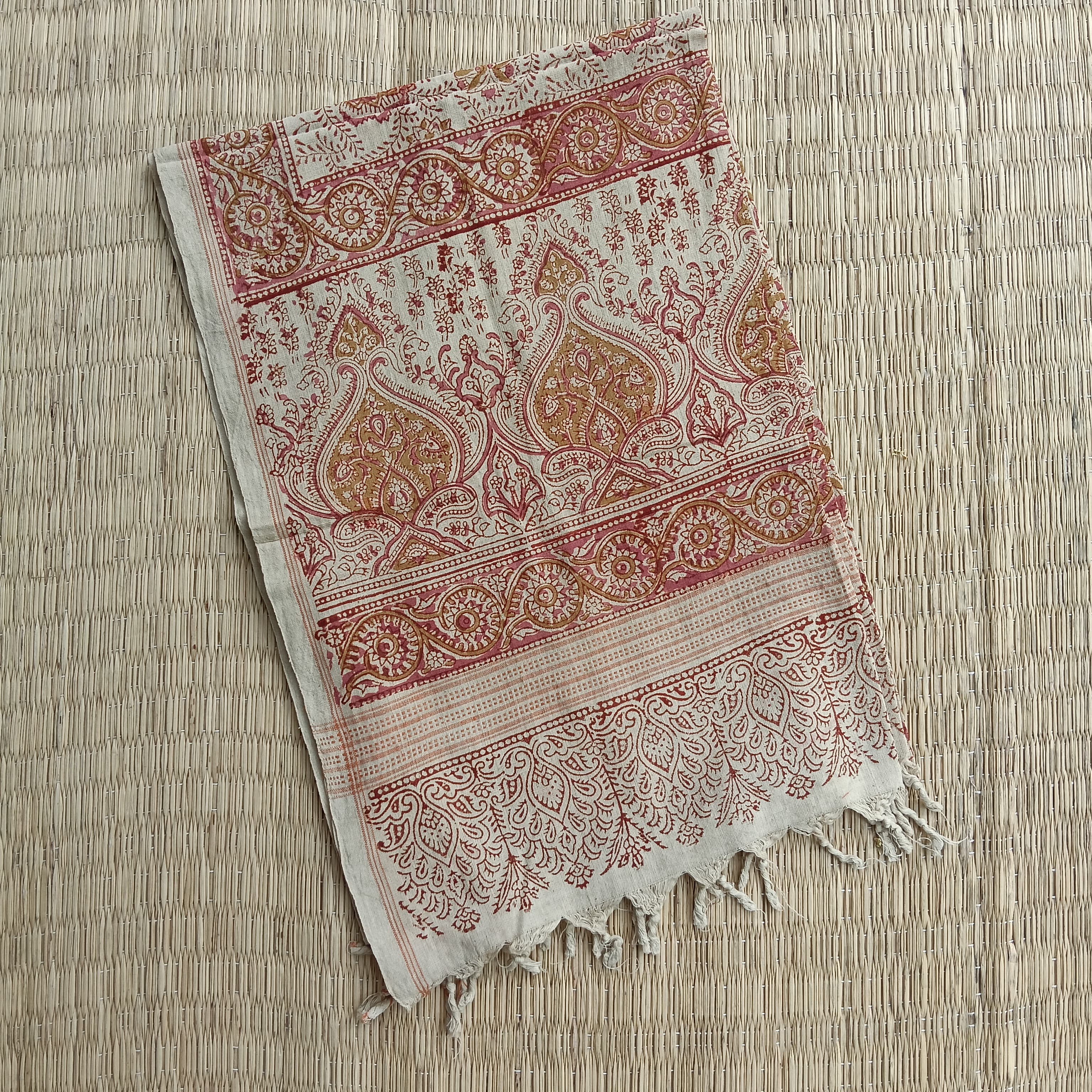 Kalamkari Hand Block Printed Stole - New!