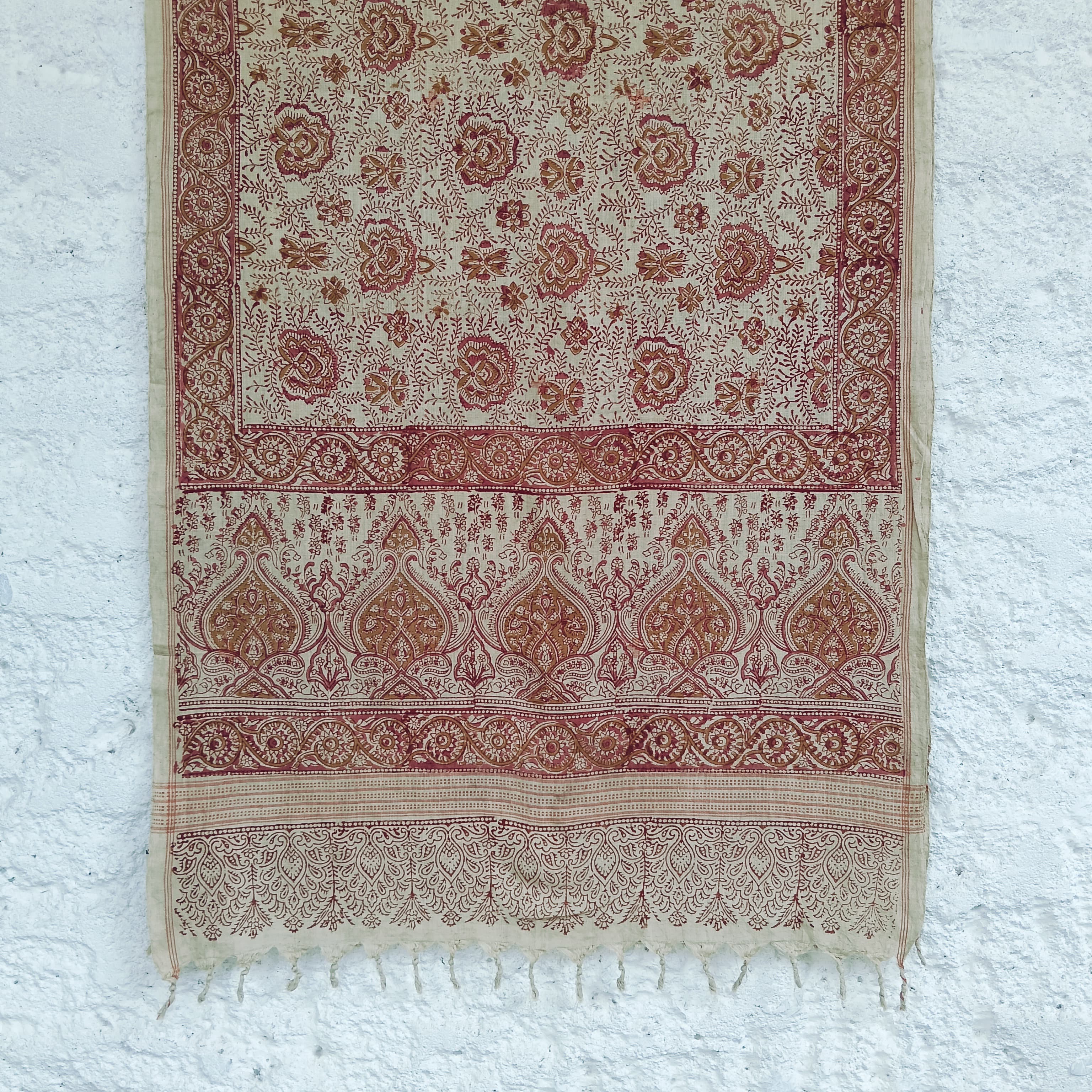 Kalamkari Hand Block Printed Stole - New!