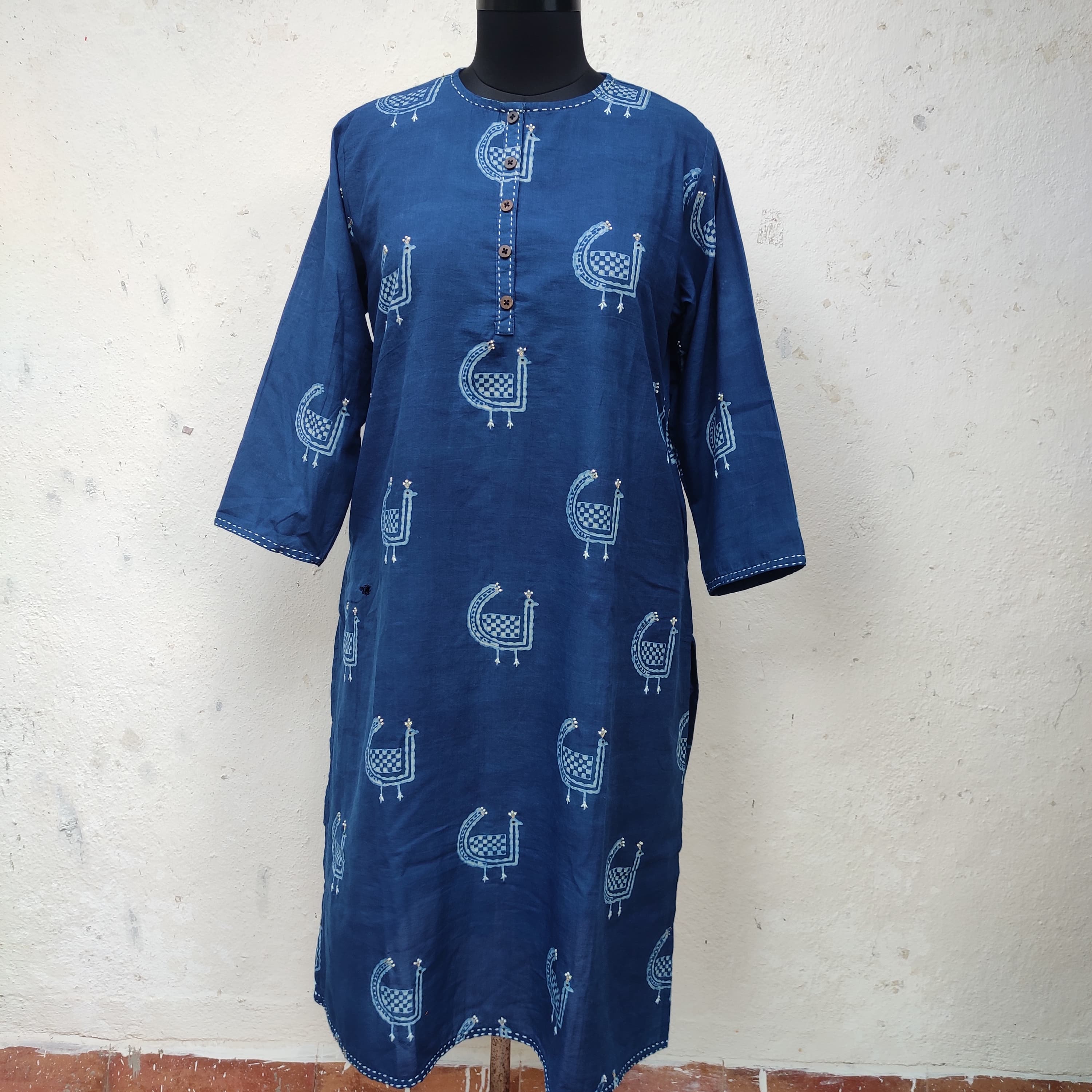 Morni Indigo - Hand Embroidered Kurta
