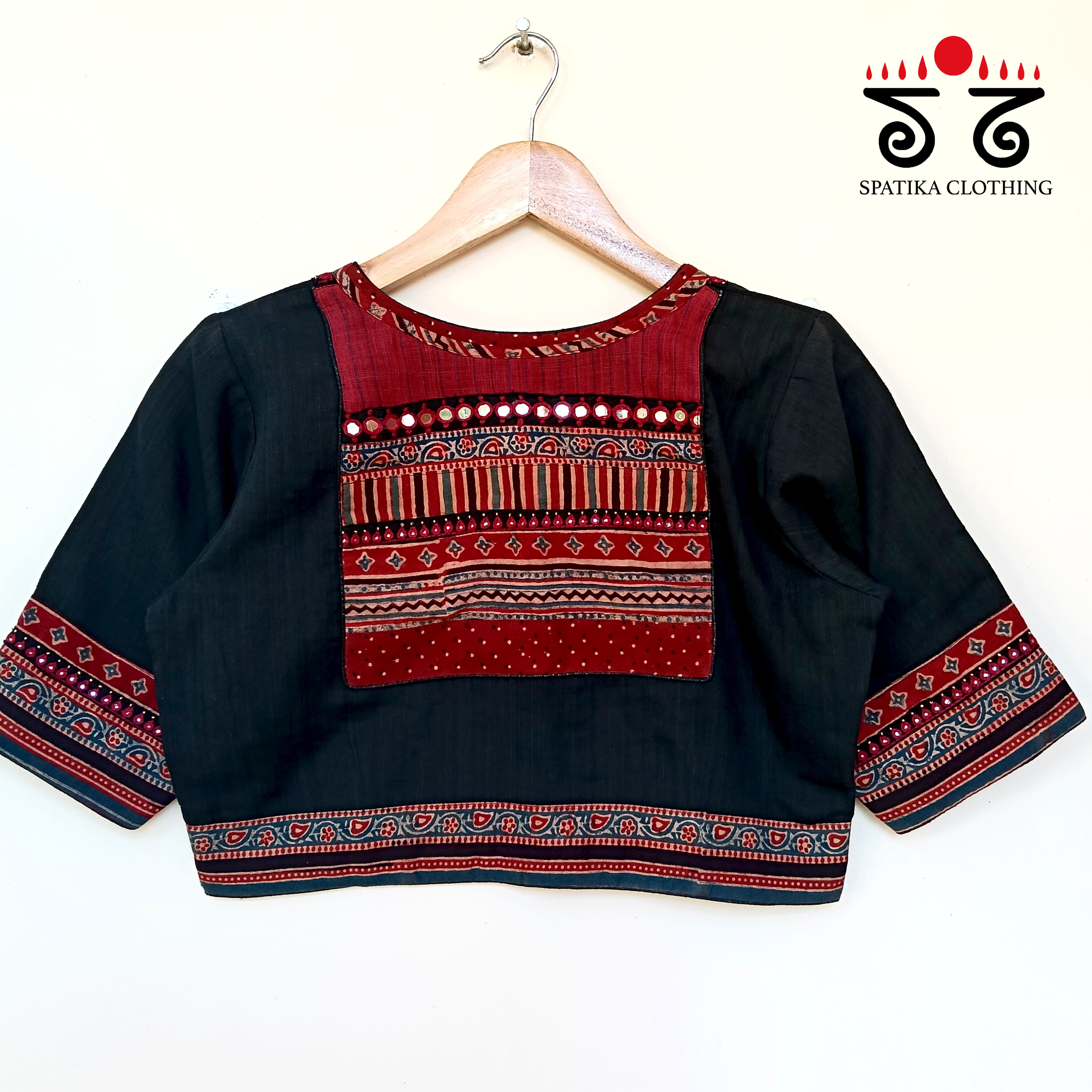 The Ajrakh Patchwork Blouse