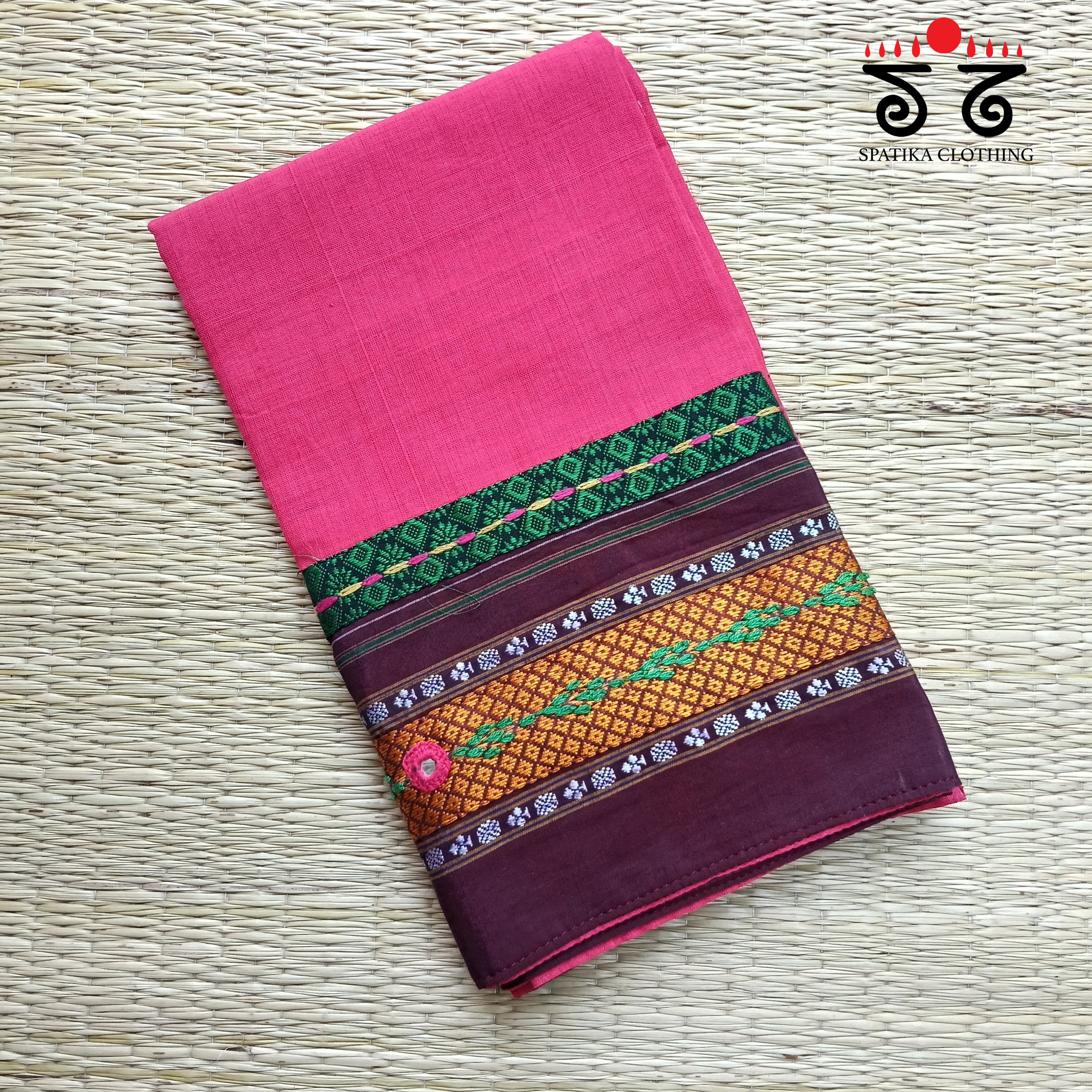 Hand Embroidered Blouse Fabric