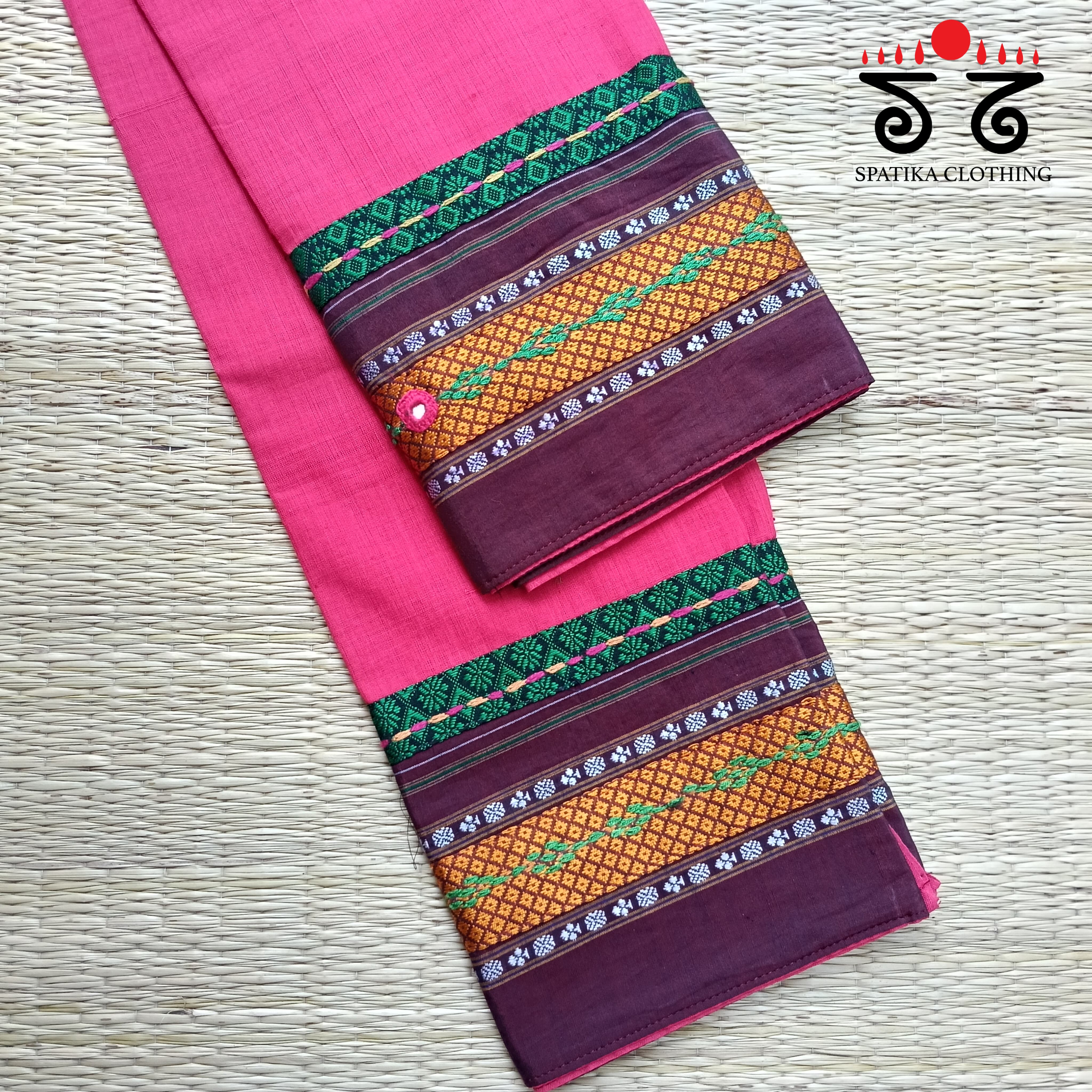 Hand Embroidered Blouse Fabric