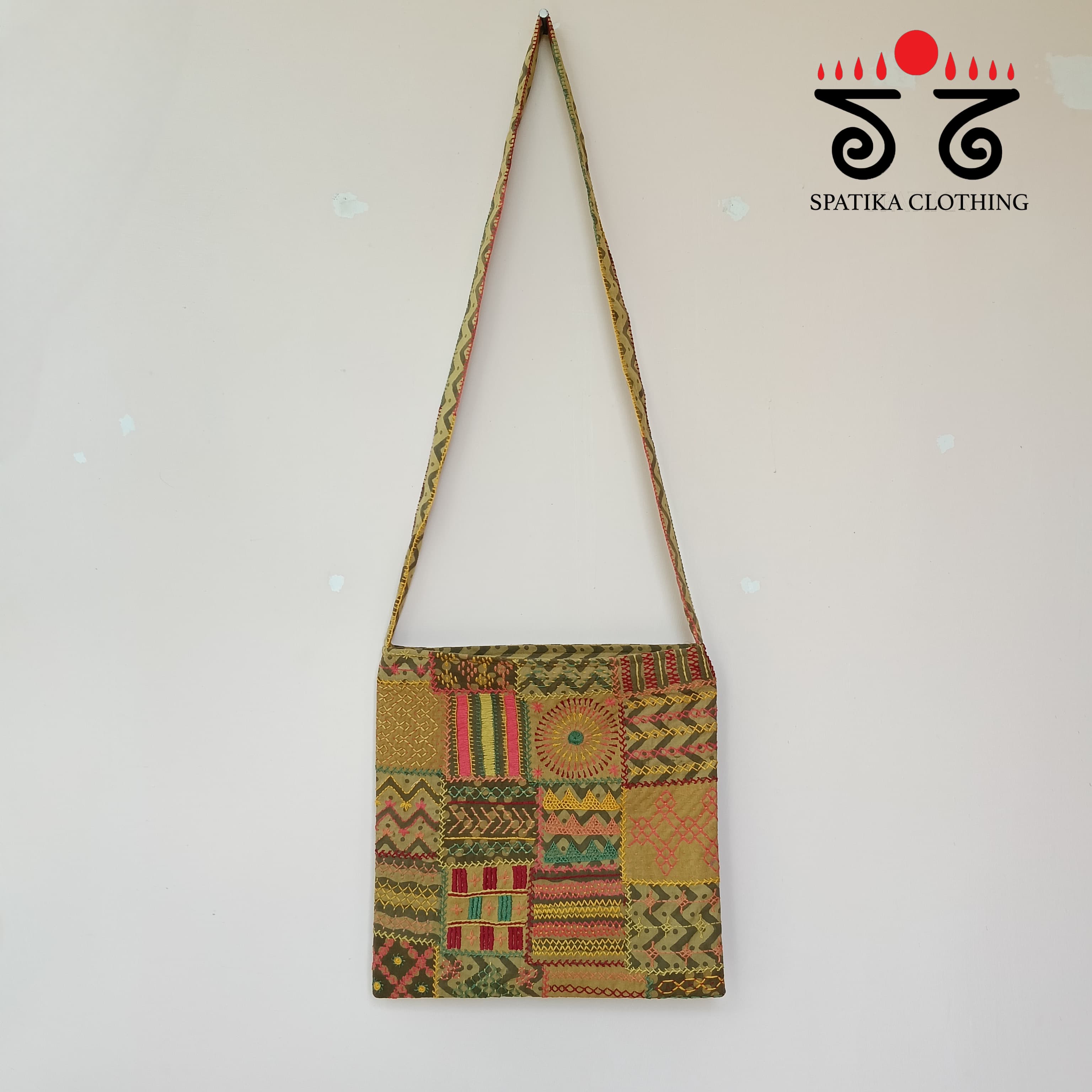 Hand Embroidered Sling Bag
