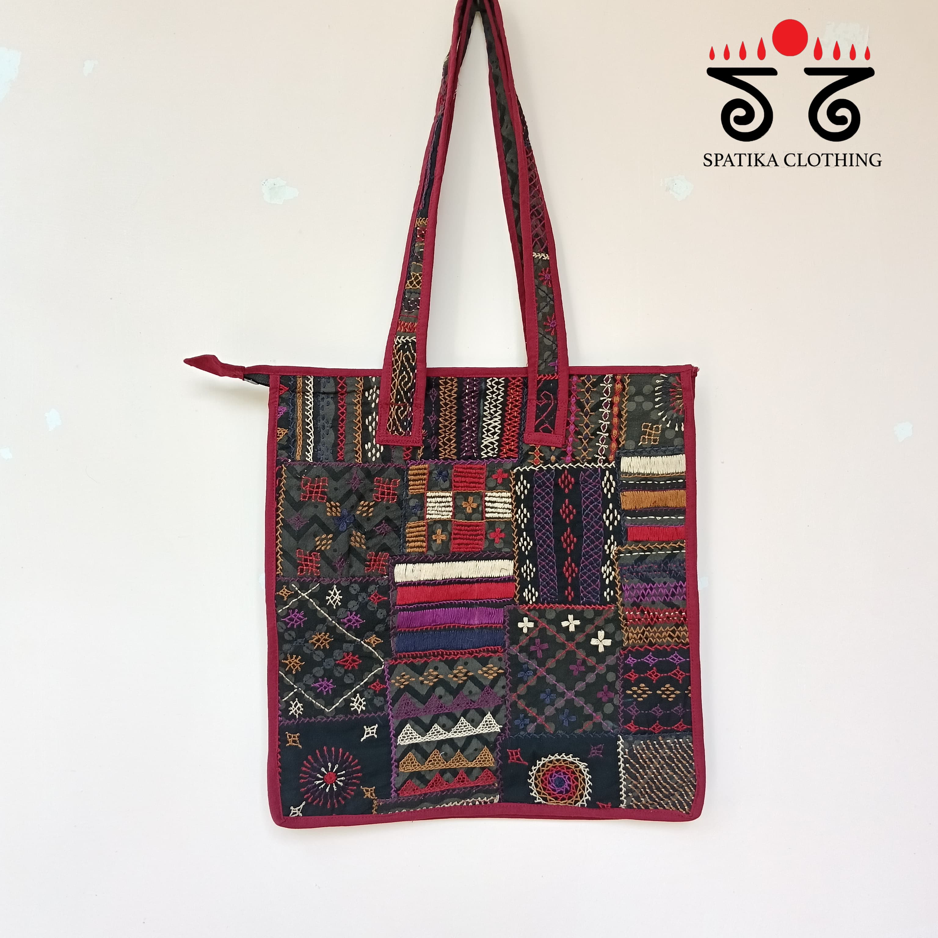 Hand Embroidered Hand Bag