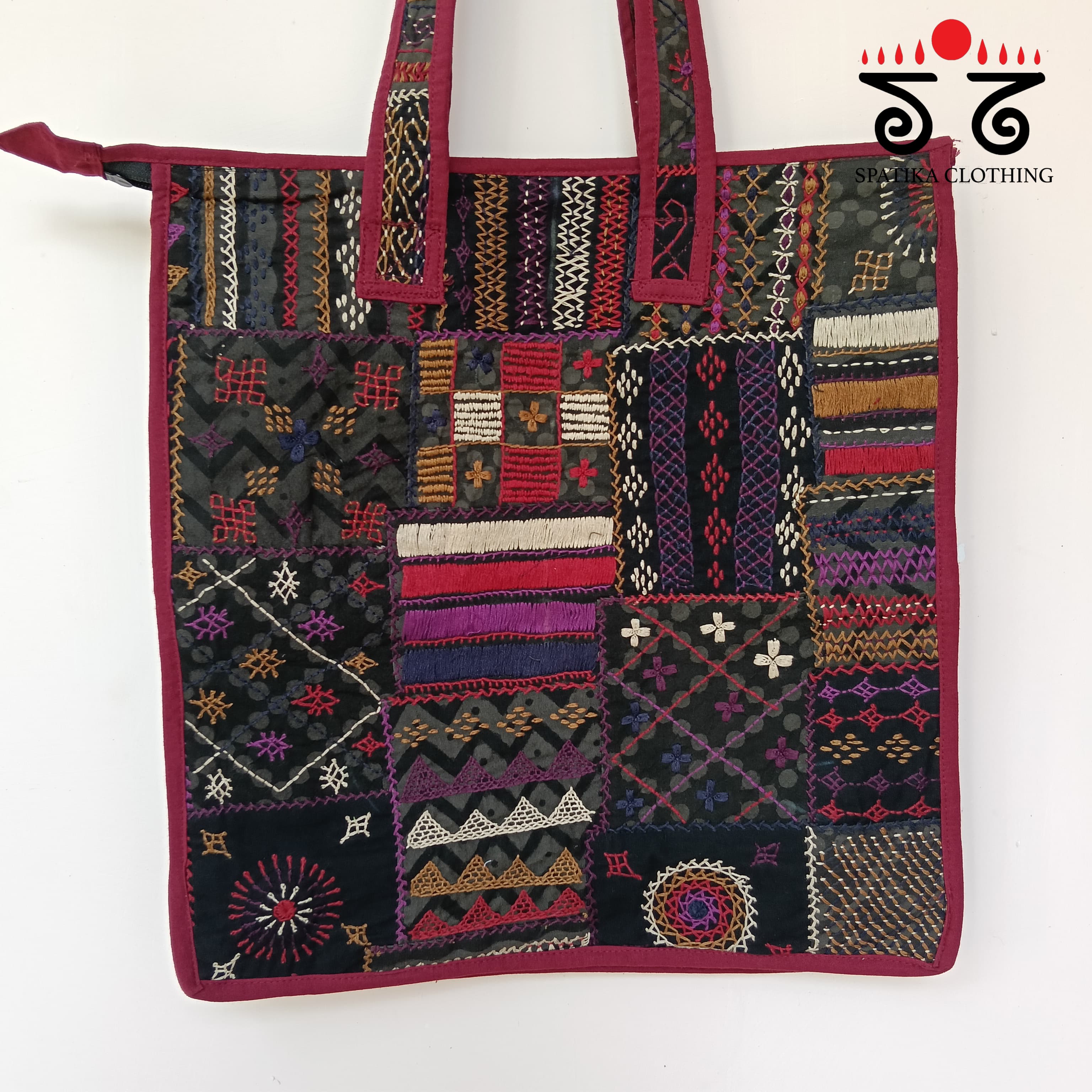 Hand Embroidered Hand Bag