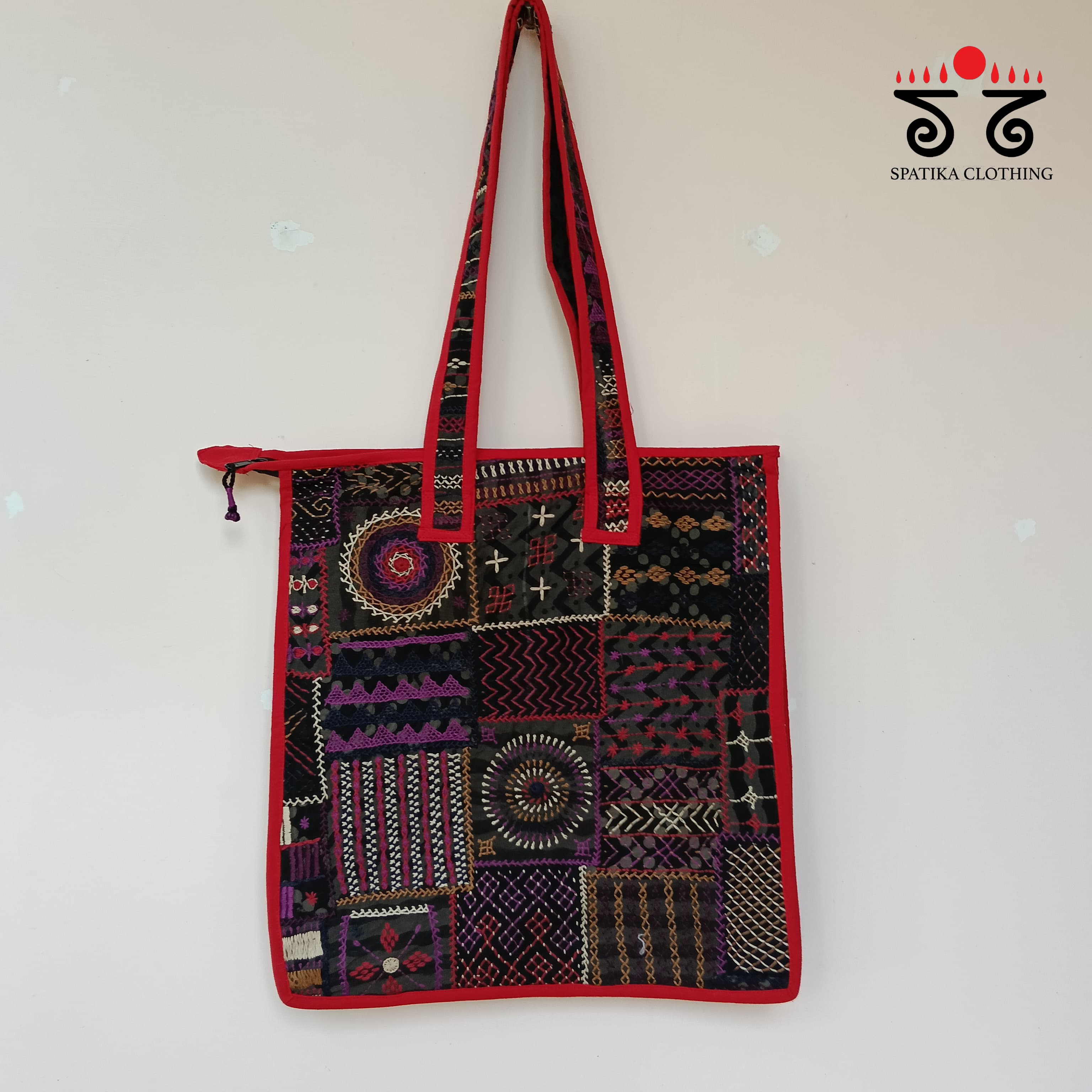 Hand Embroidered Hand Bag