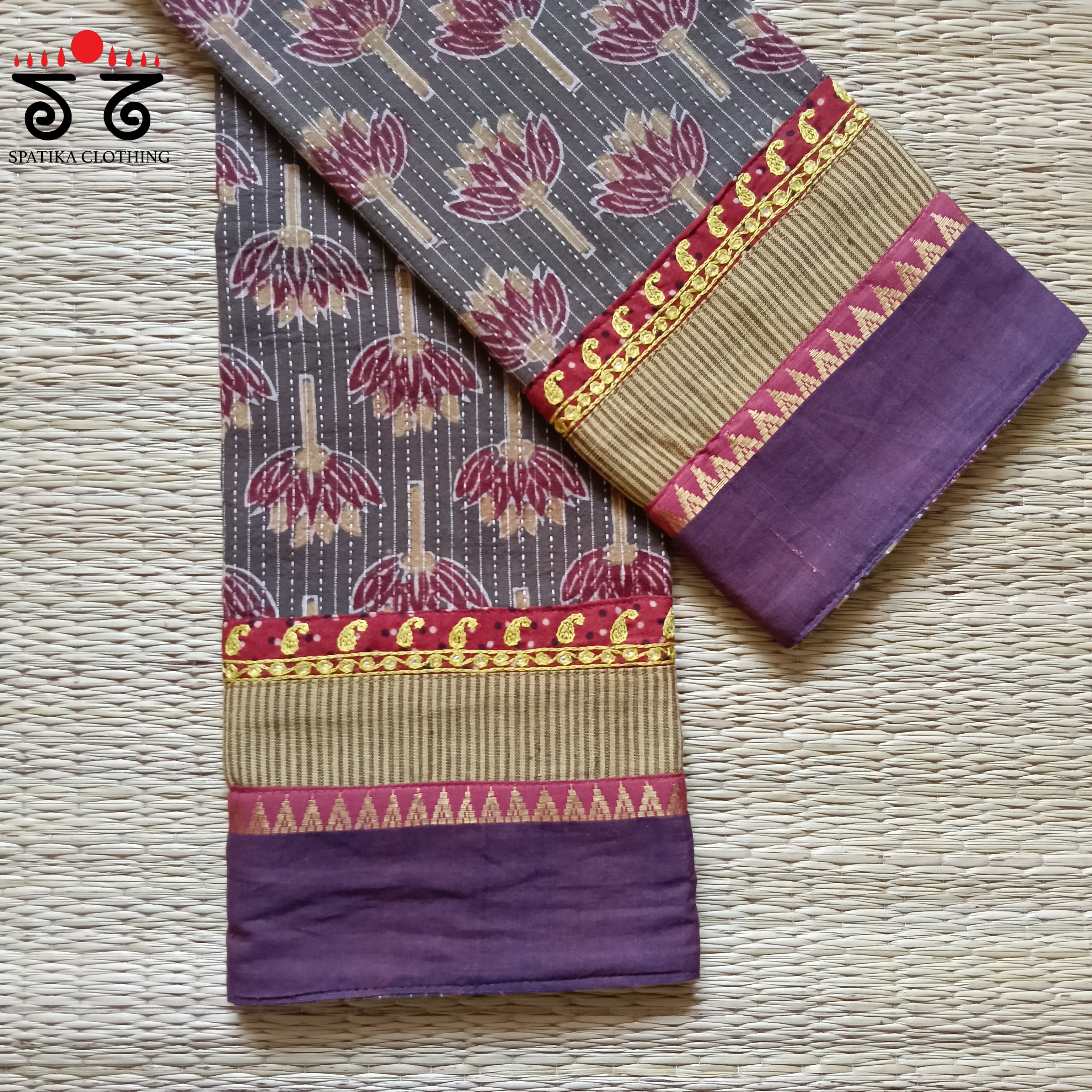 Hand-embroidered Blouse Fabric