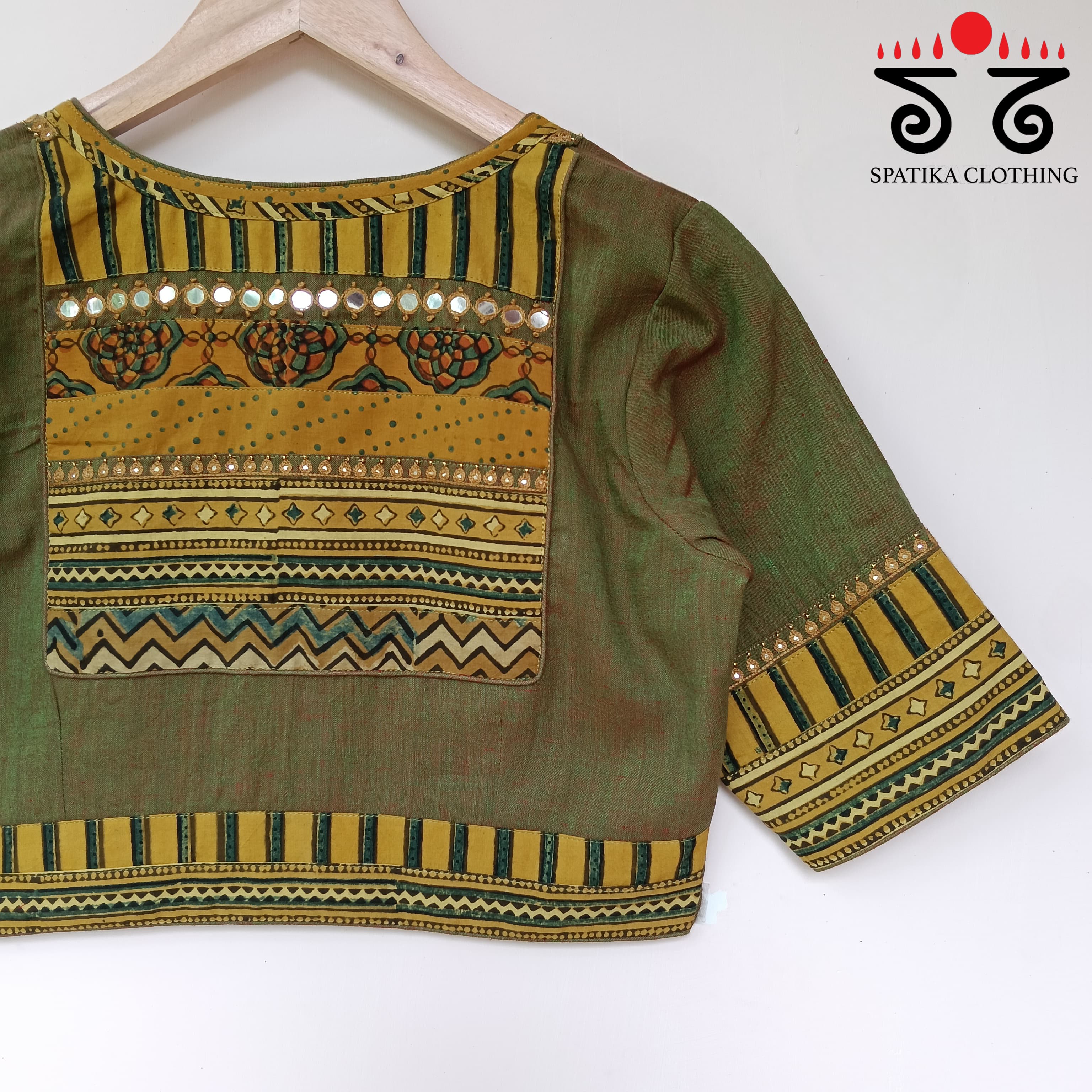 The Ajrakh Patchwork Blouse