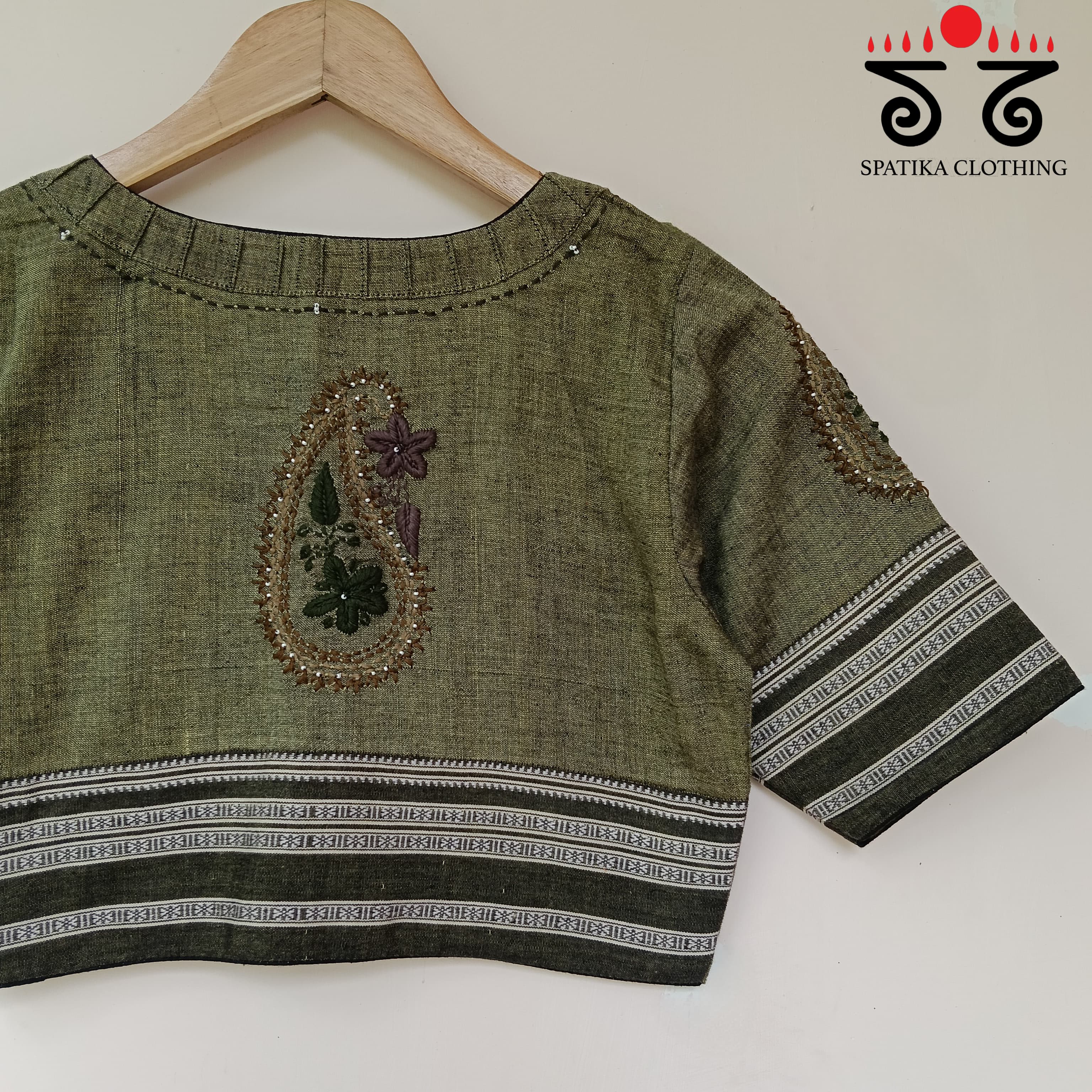 Chikan Hand - Embroidered Blouse