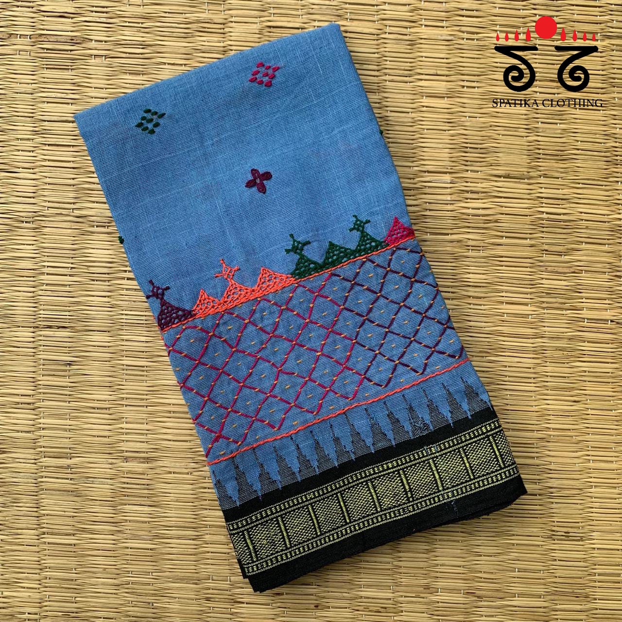 Lambani Handembroidery on Ponduru Blouse Fabric